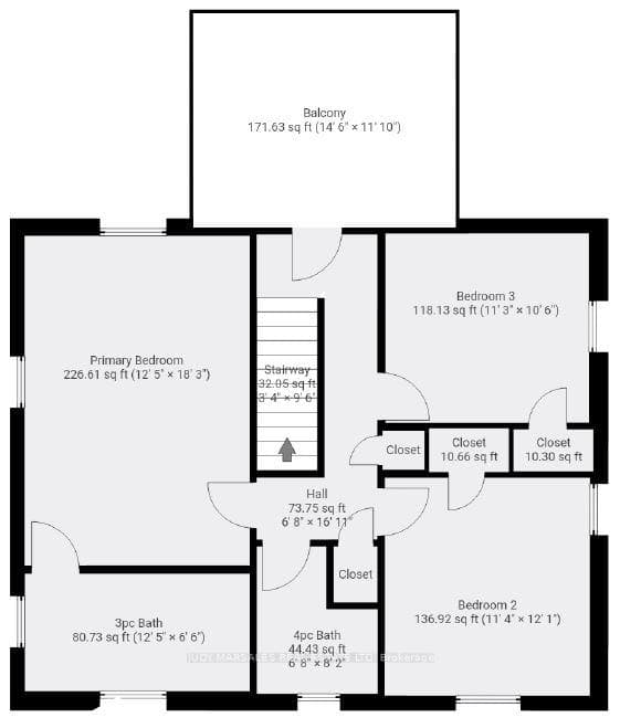 Second Level Floor Plan