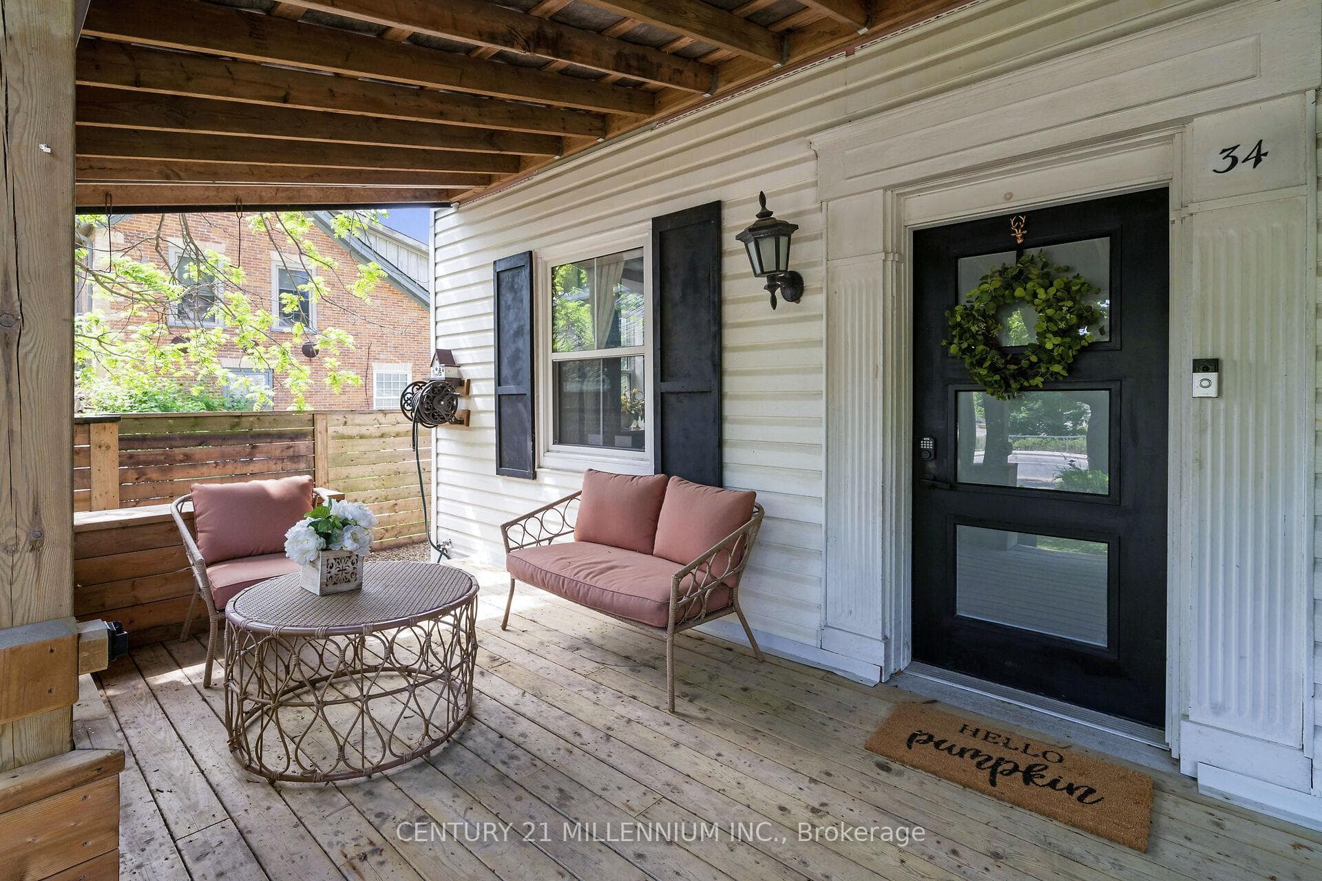 Covered front porch