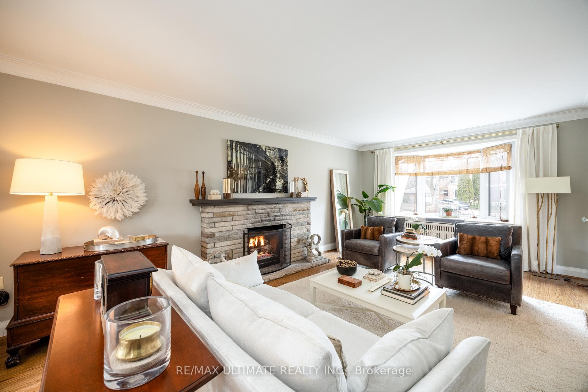 Living Room with Bay window