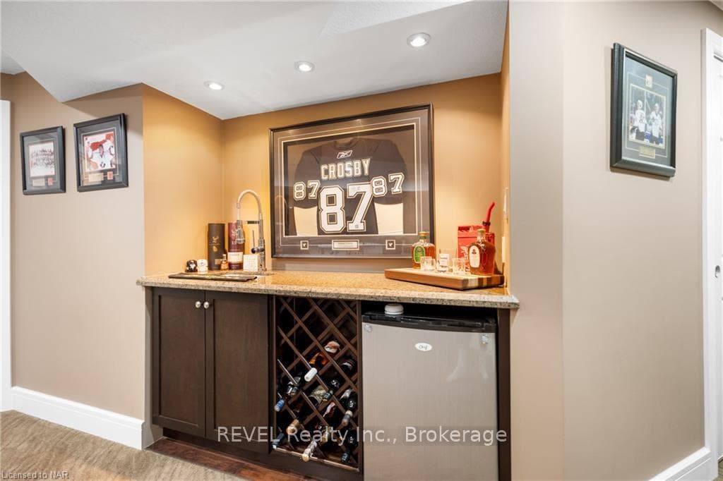 wet bar in basement