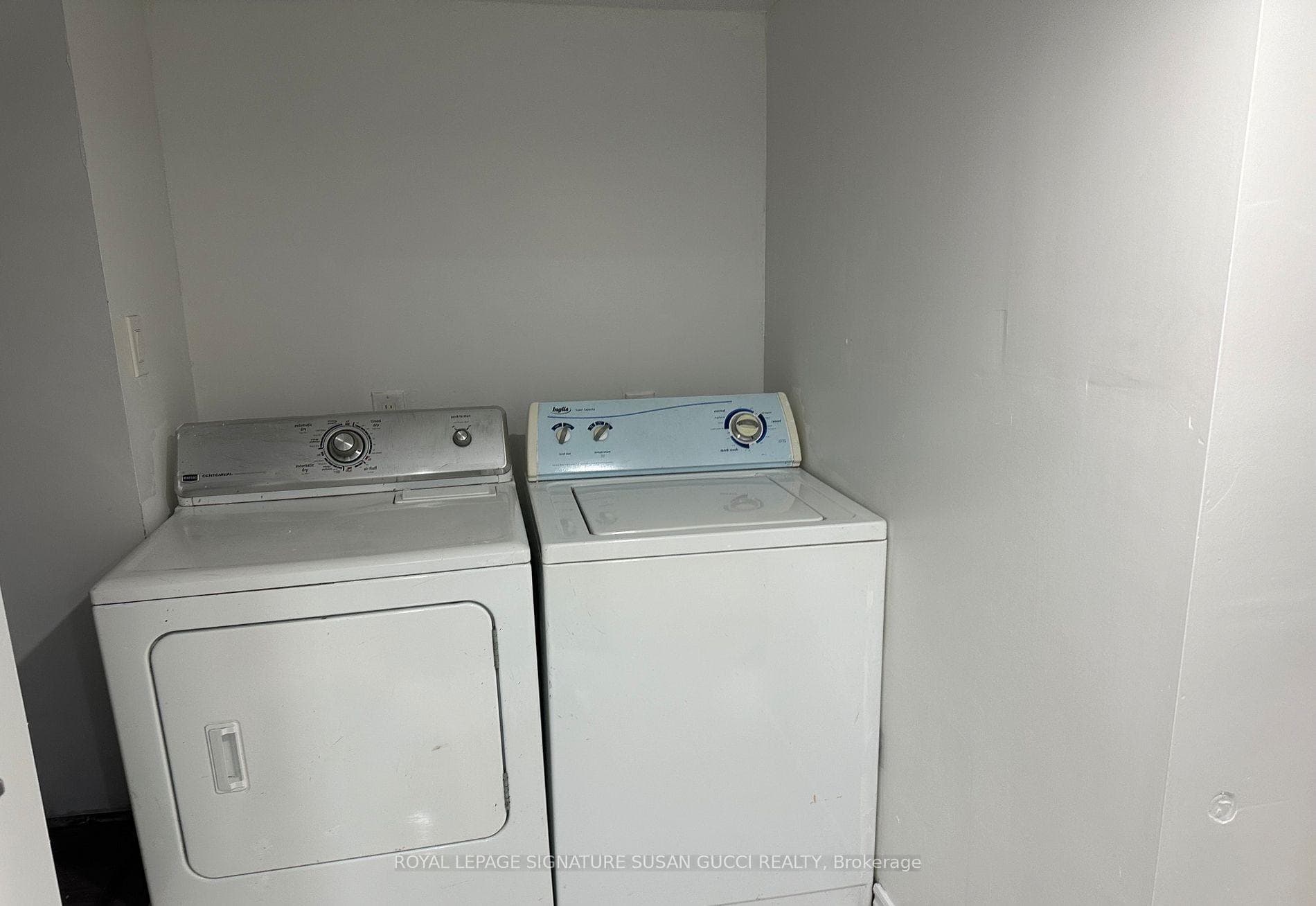 laundry area next to storage