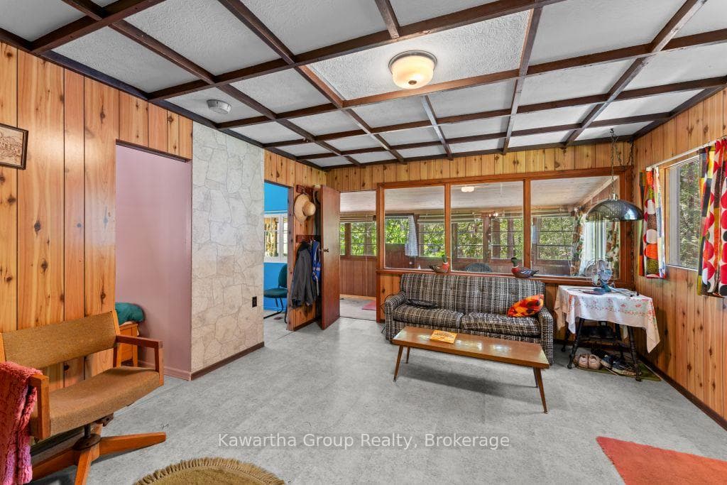 Living Room Open to Screened Porch