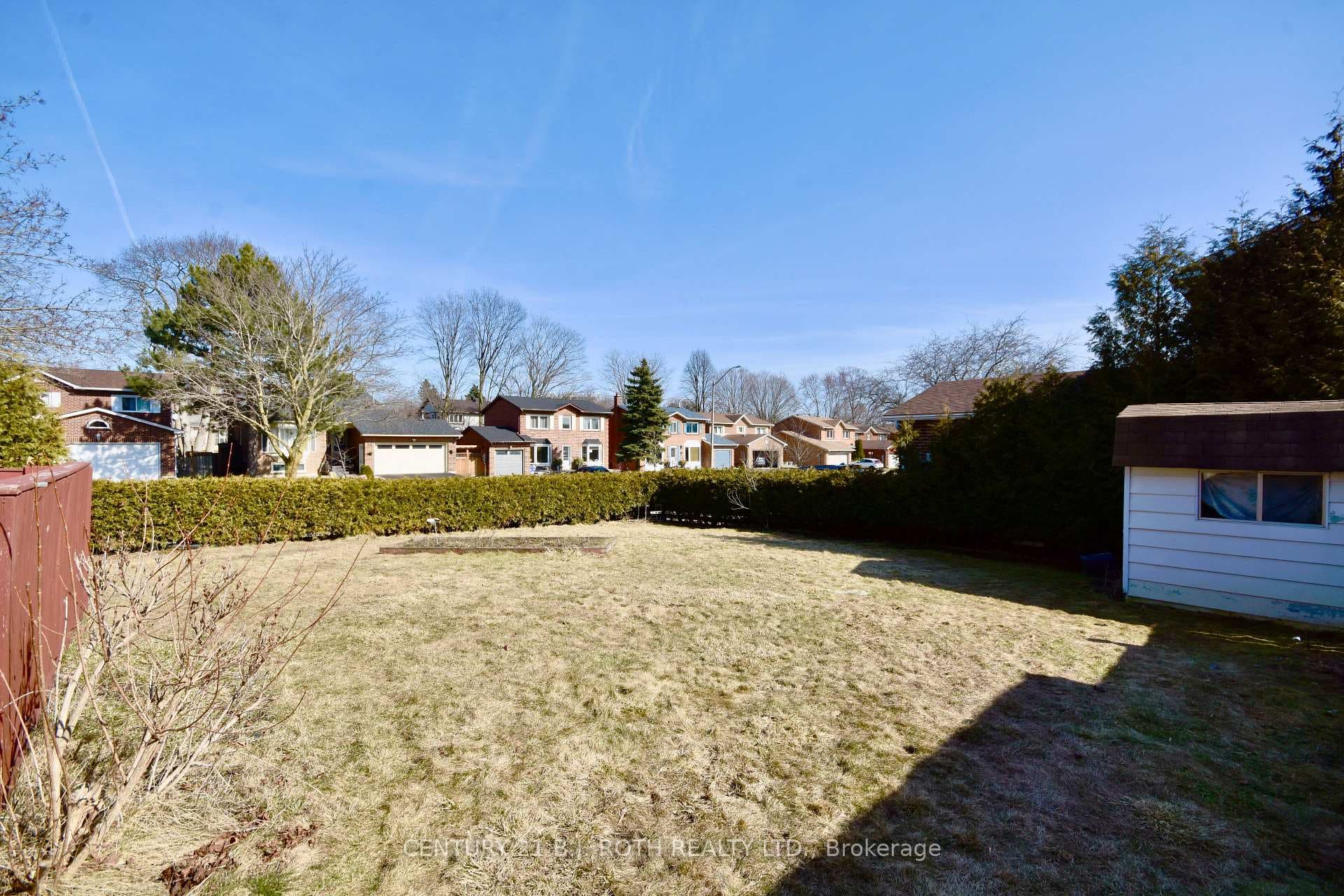 Fully fenced backyard