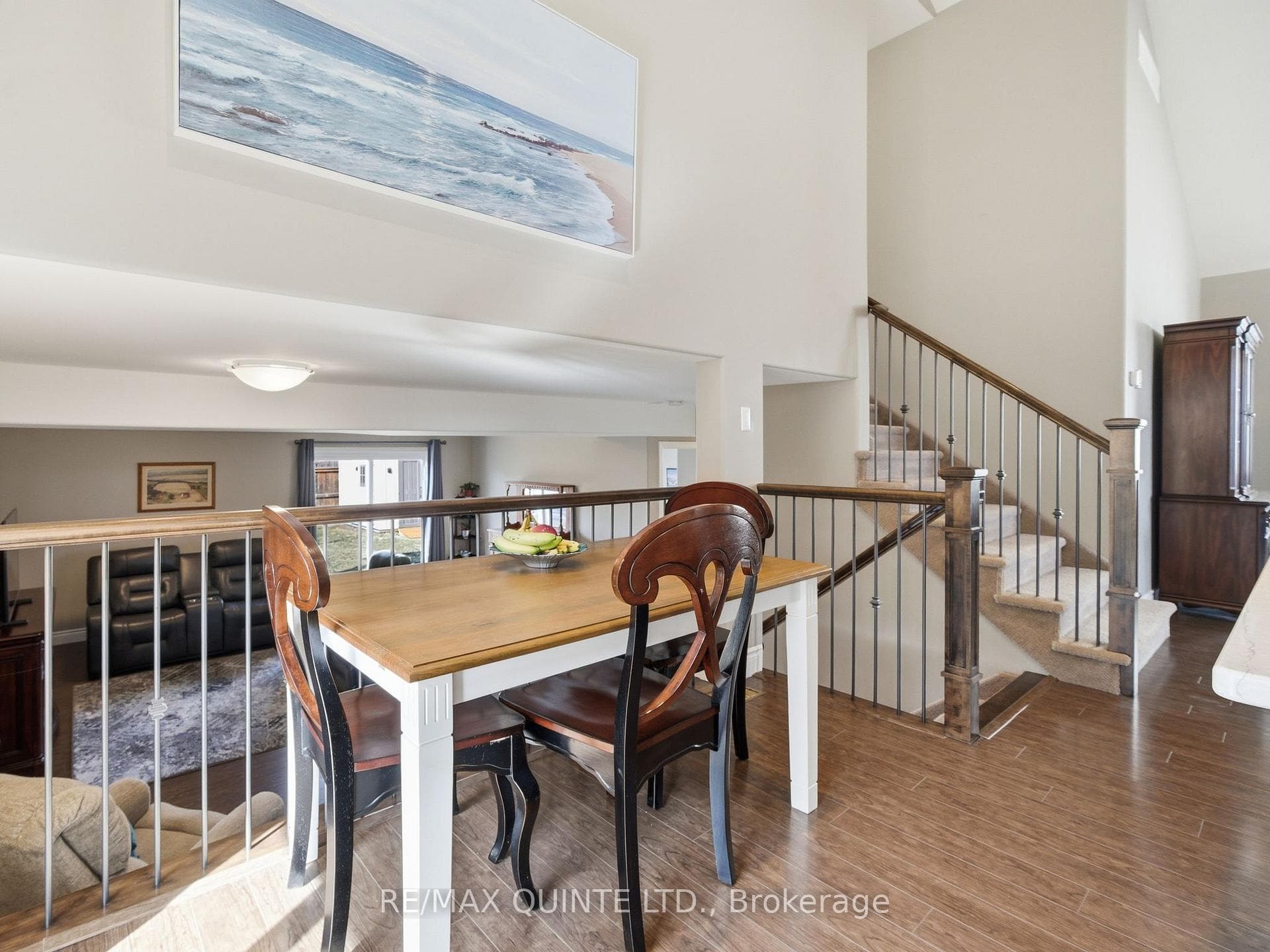 Eat-in kitchen with ample space for seating.