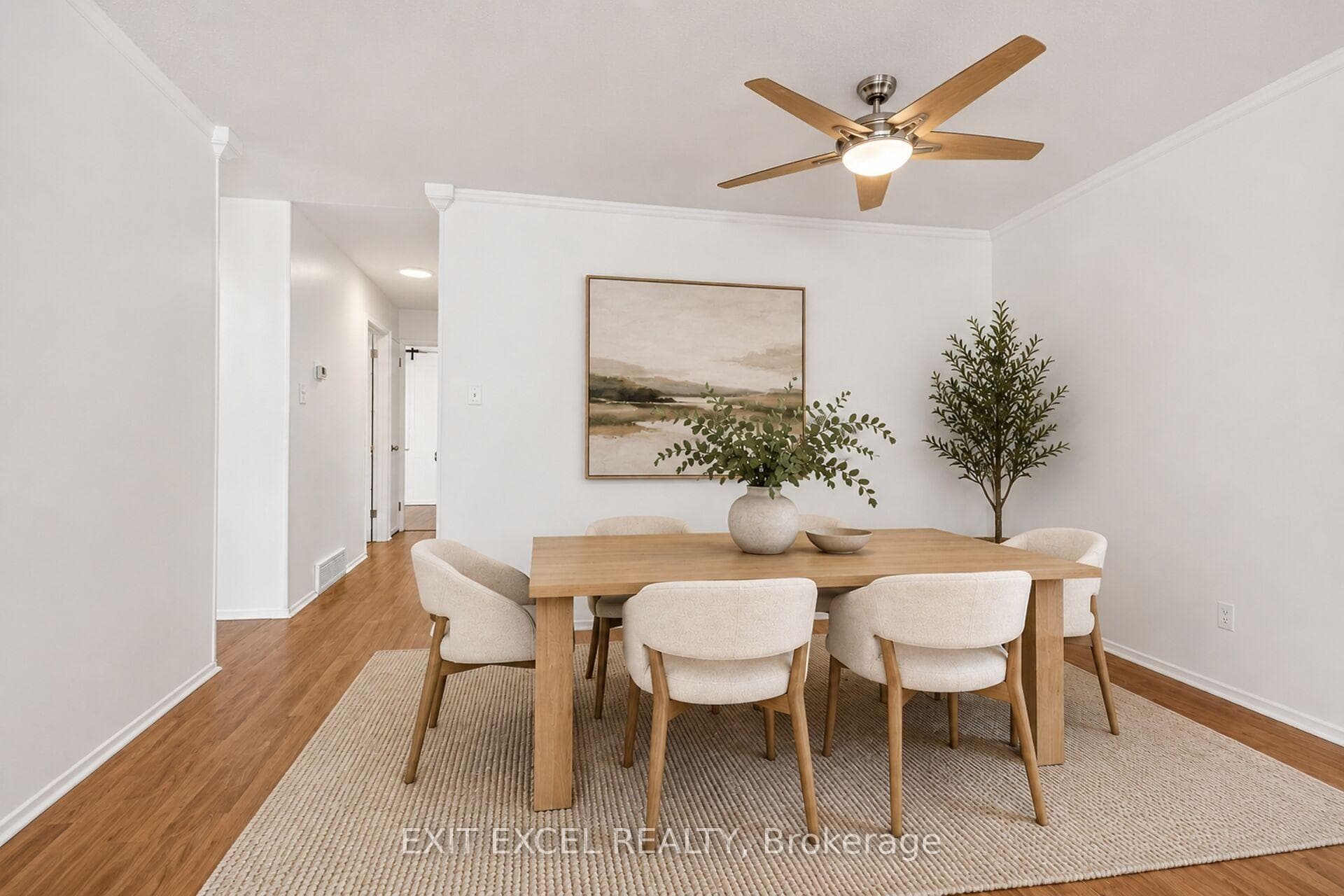 Virtually Staged Dining Room