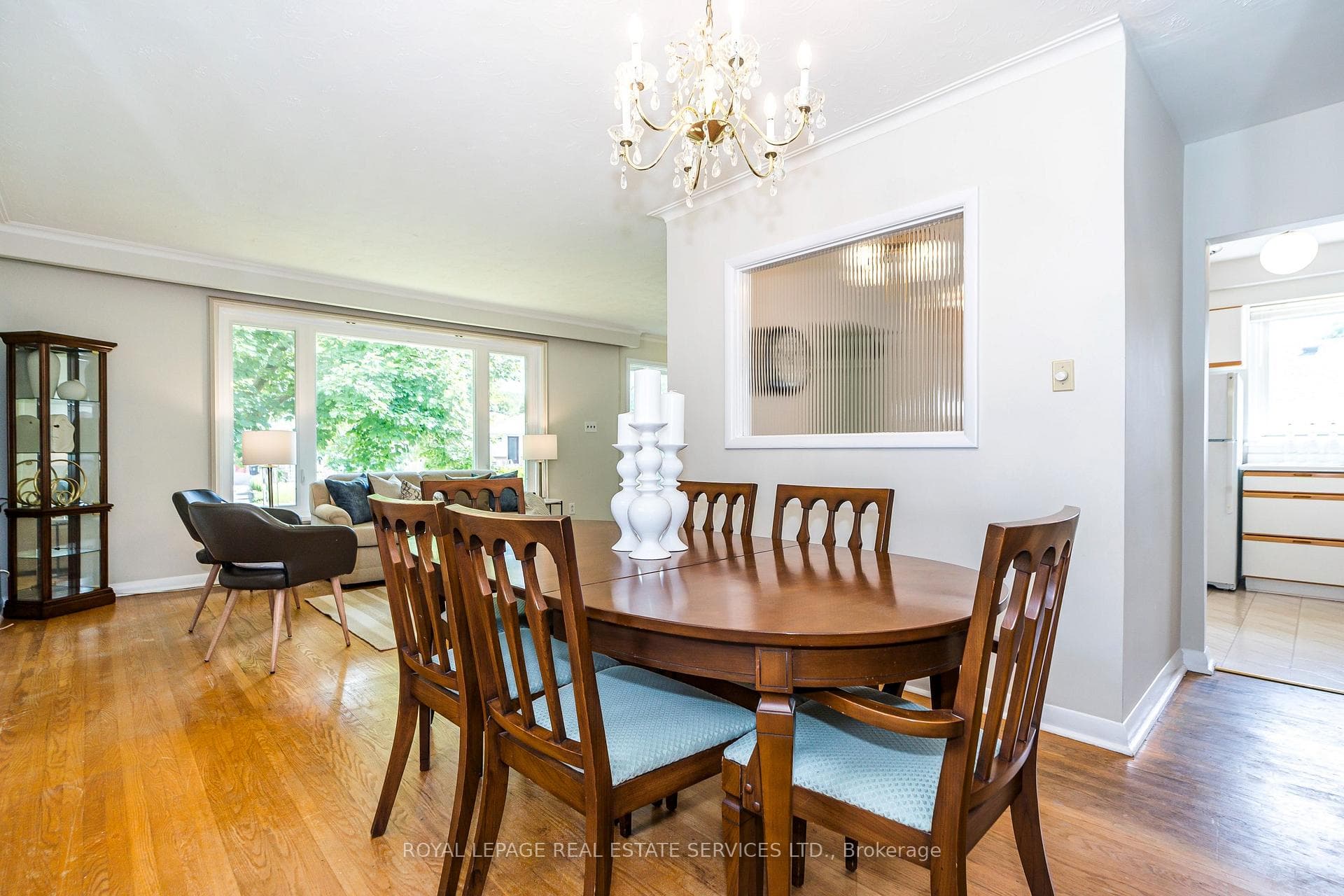 Dining Room Overlooks Living Area
