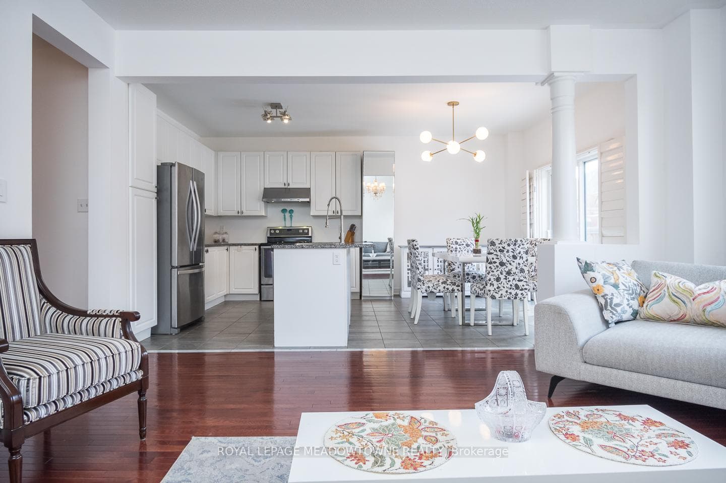 Open to kitchen