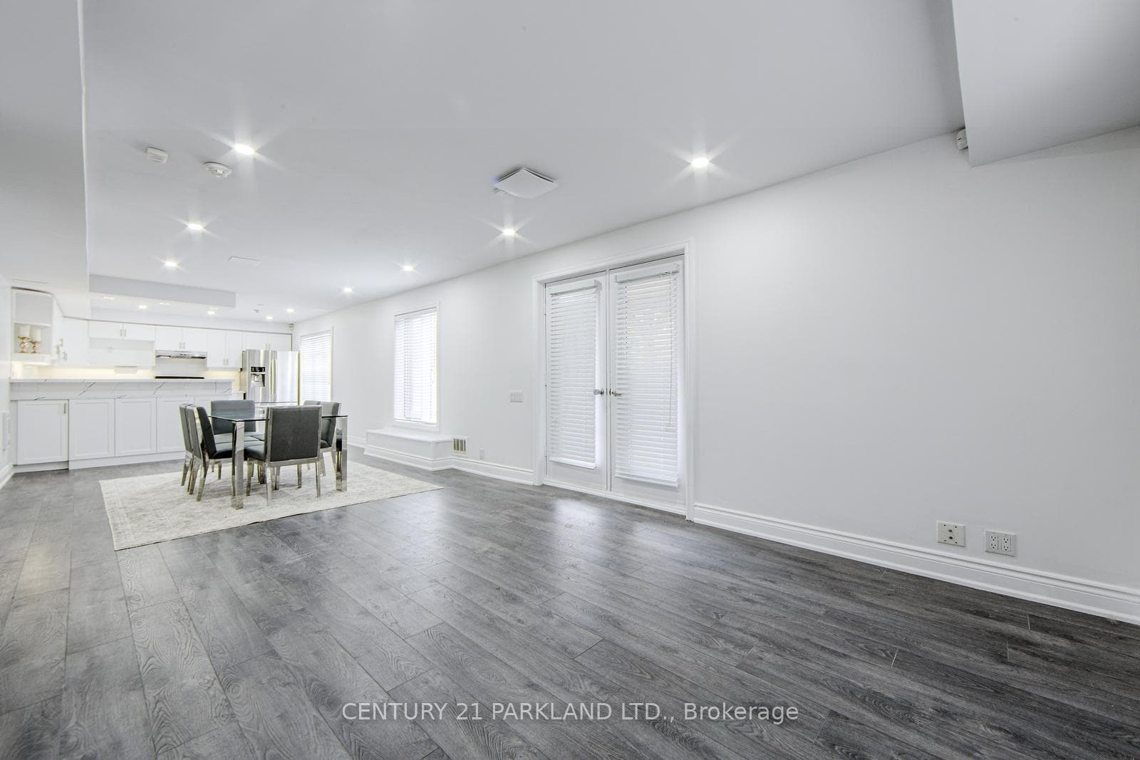 Basement Second Kitchen w Living & Dining Area
