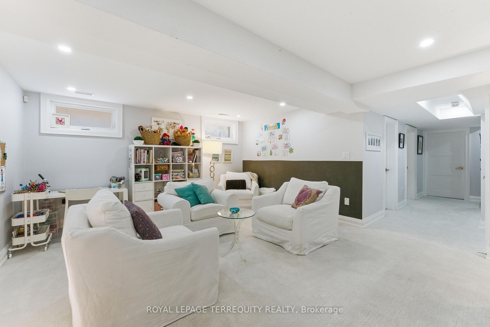 Basement boasts an additional 5th bedroom