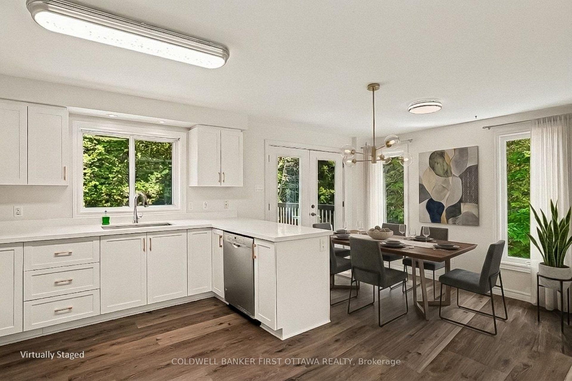 Kitchen/Dining room - virtually staged