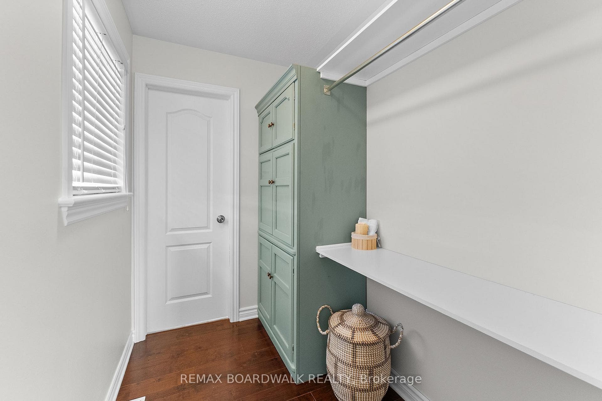 walk through closet to bathroom
