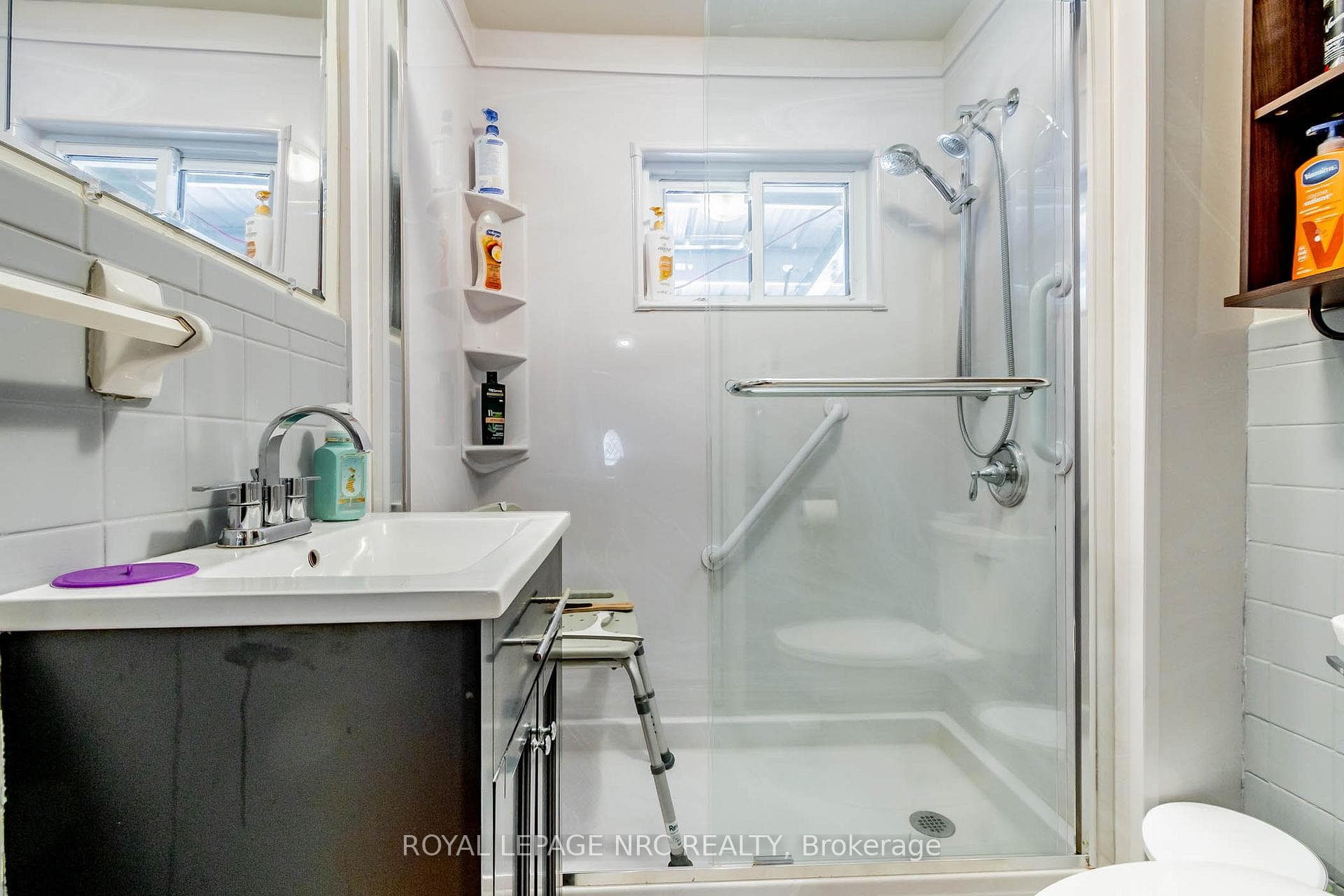Main Floor Bathroom with walk in shower