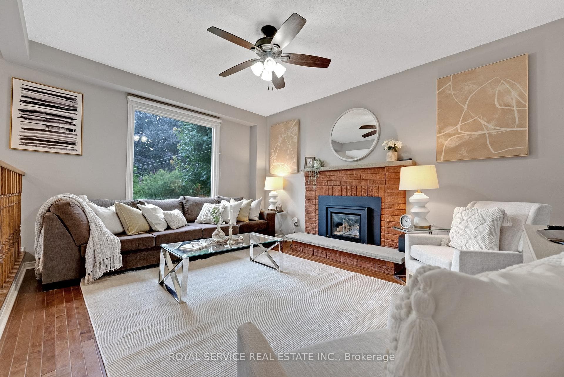 Family Room With Fireplace
