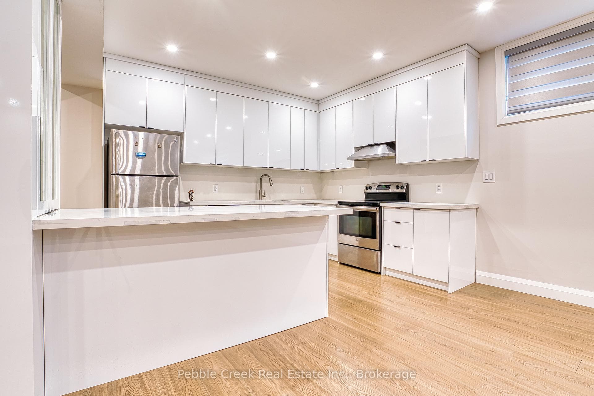 kitchen in basement