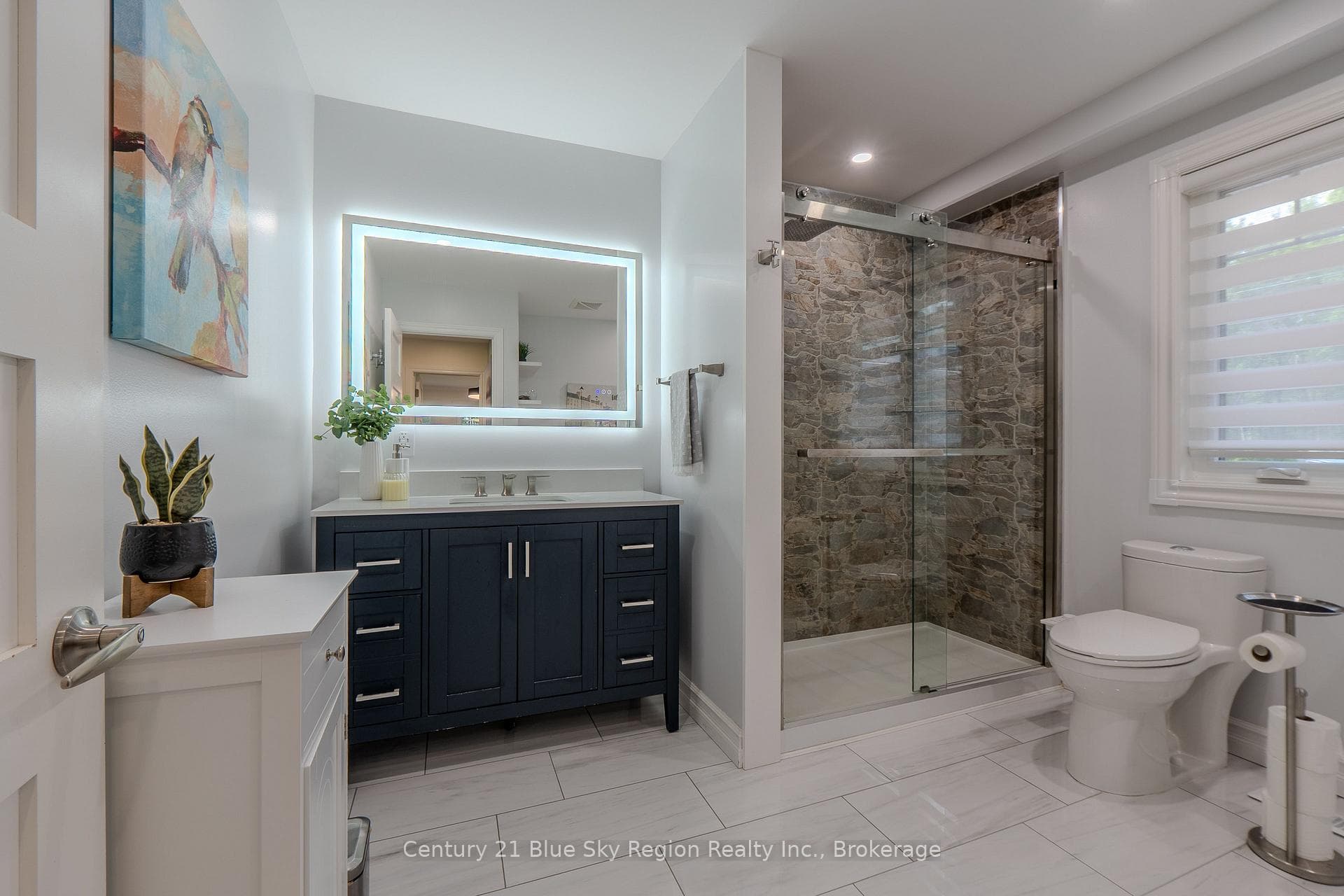 Updated Main Floor Bathroom with tiled shower 2024