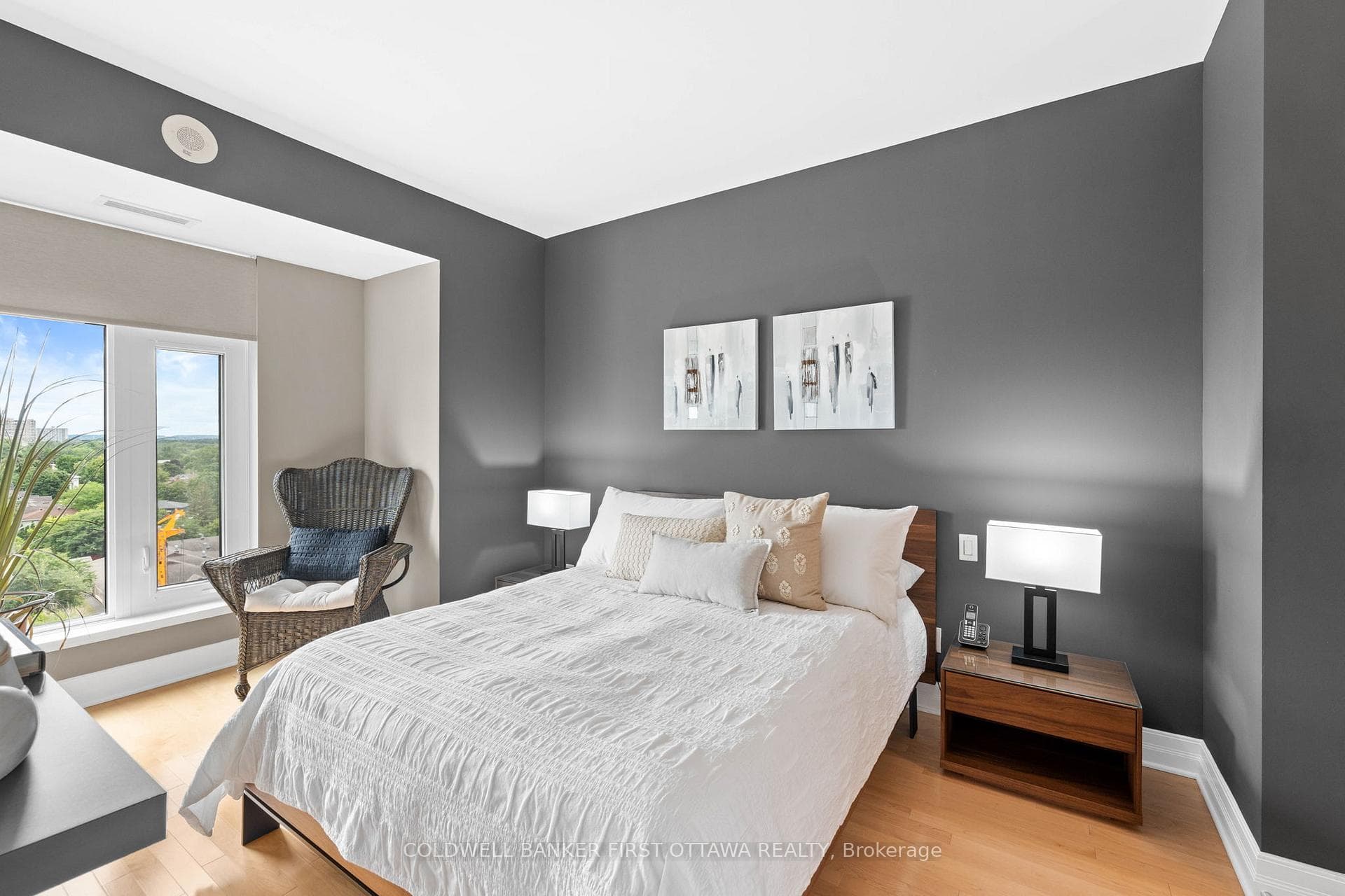Expansive primary bedroom retreat.