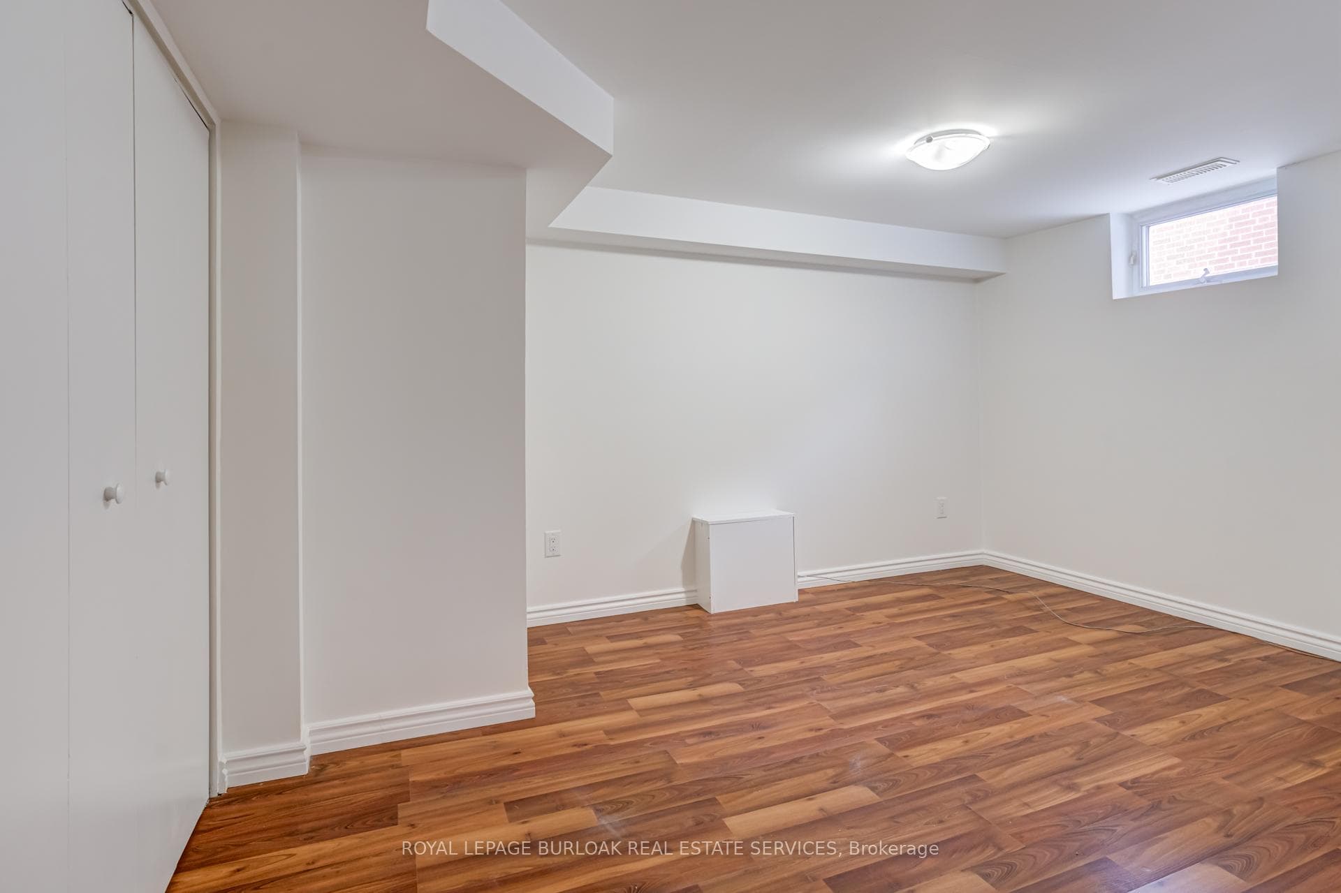 Basement level primary bedroom