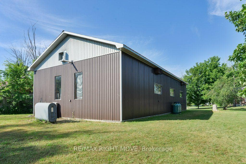 Alternate view of the steel-clad workshop.