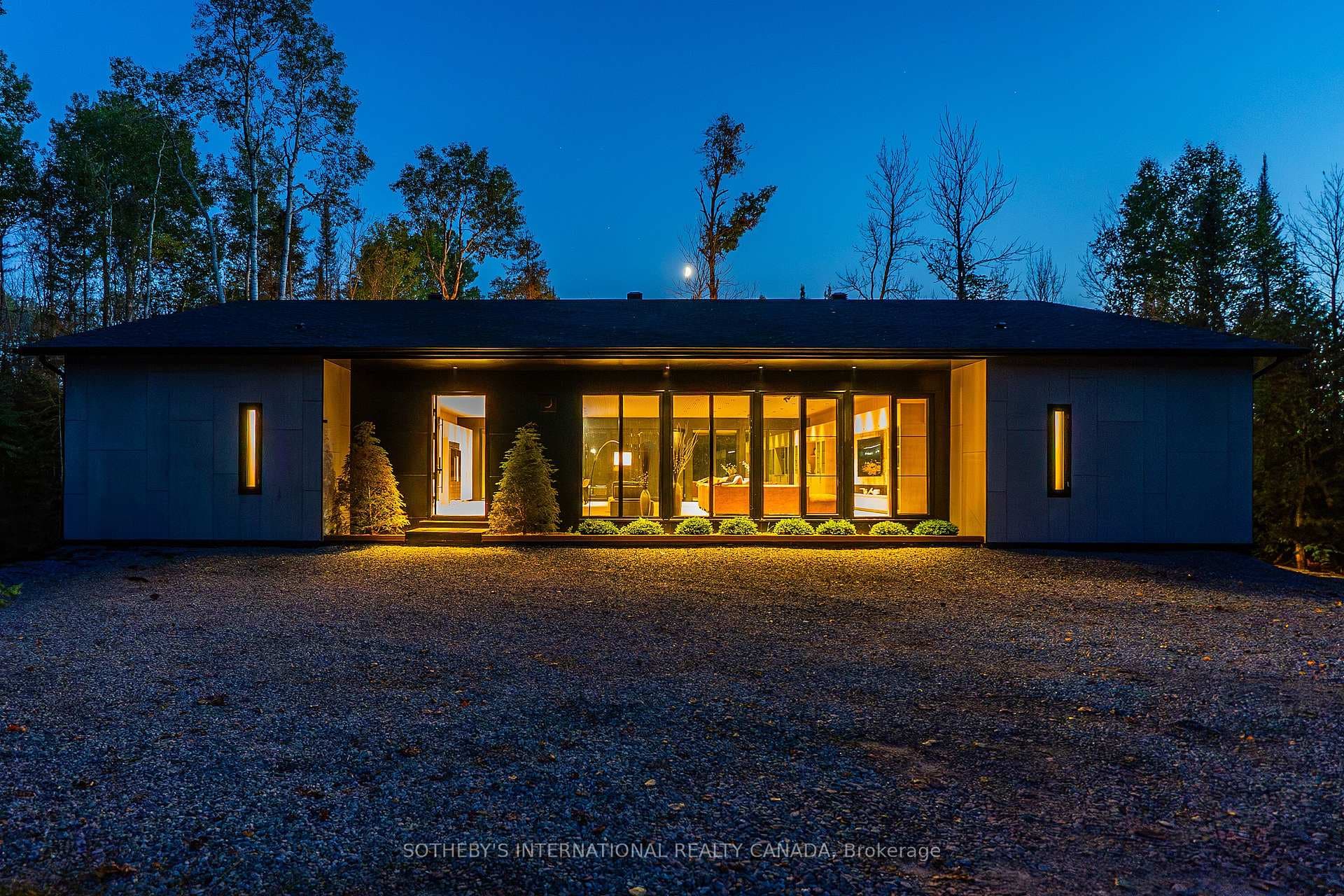 Front Door at Dusk