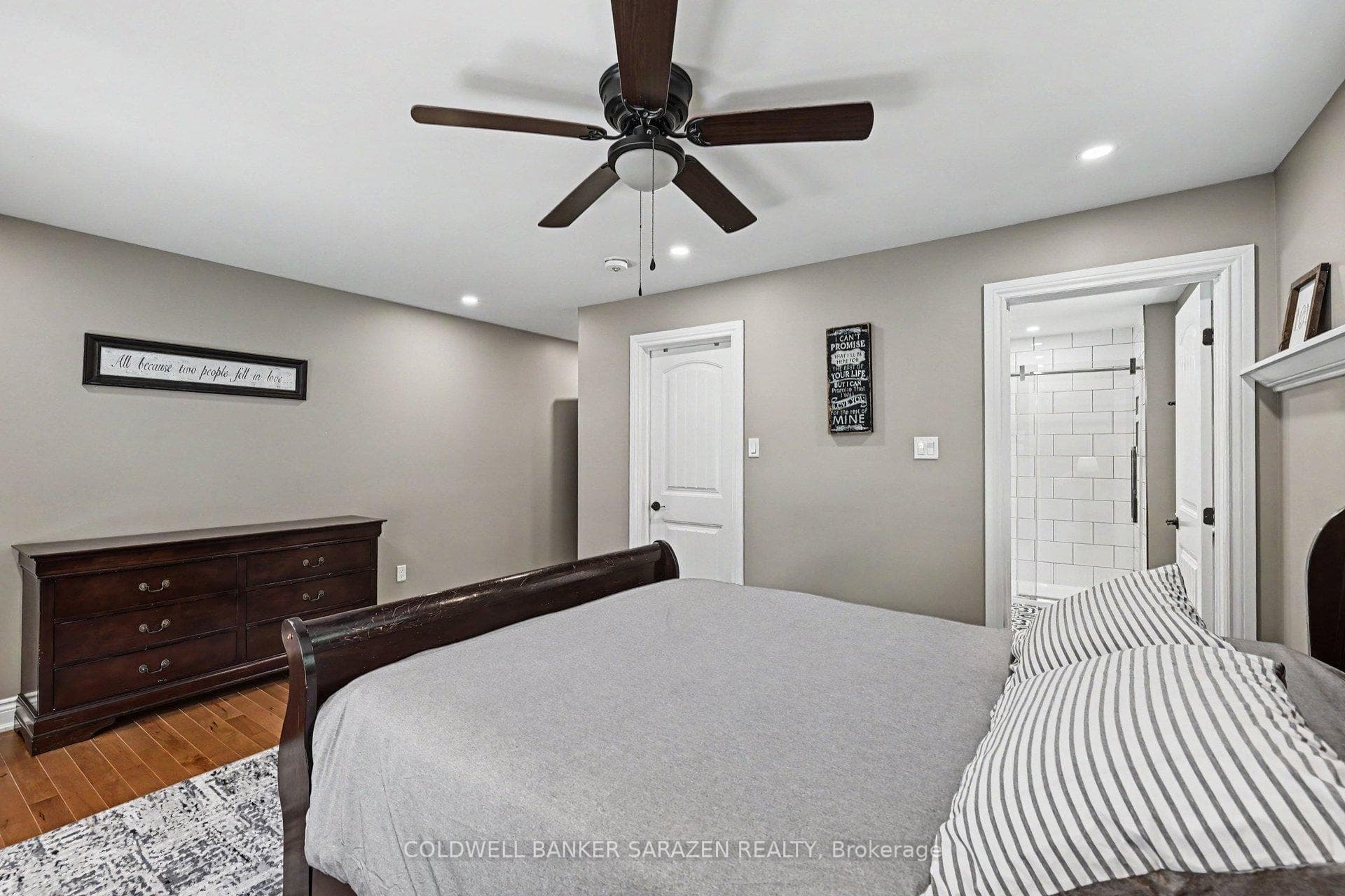 Spacious primary suite