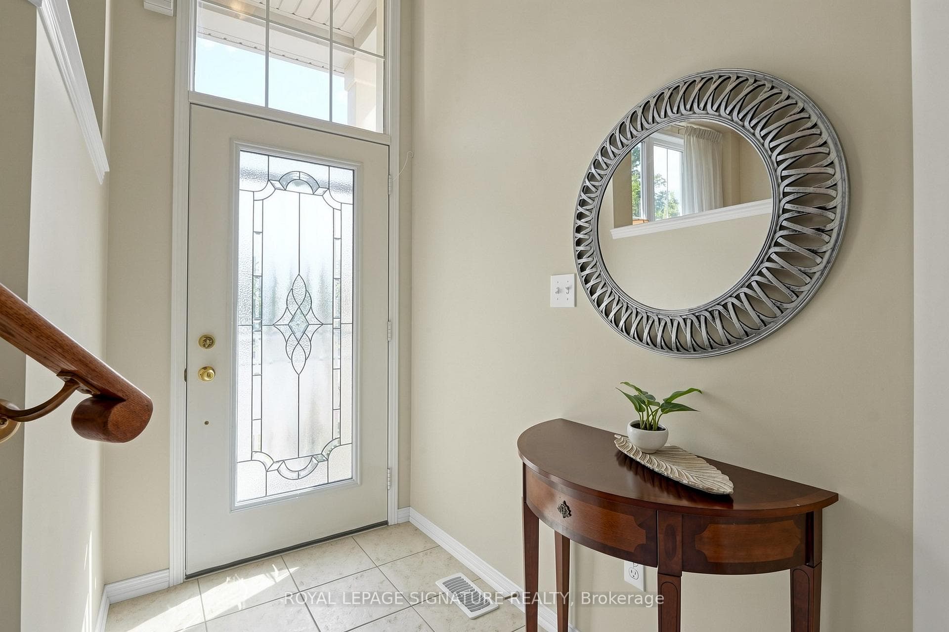 Sun-filled front entry