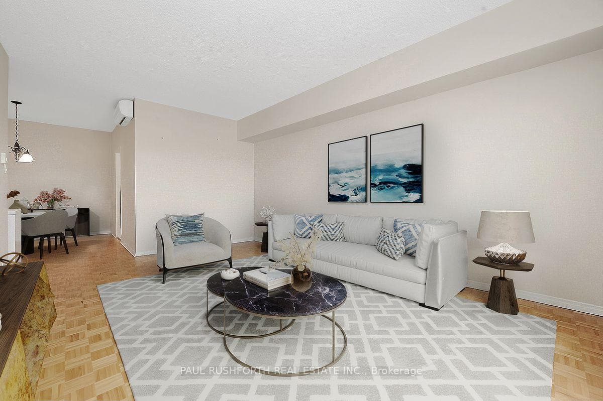 Virtually Enhanced/Staged-Living Room