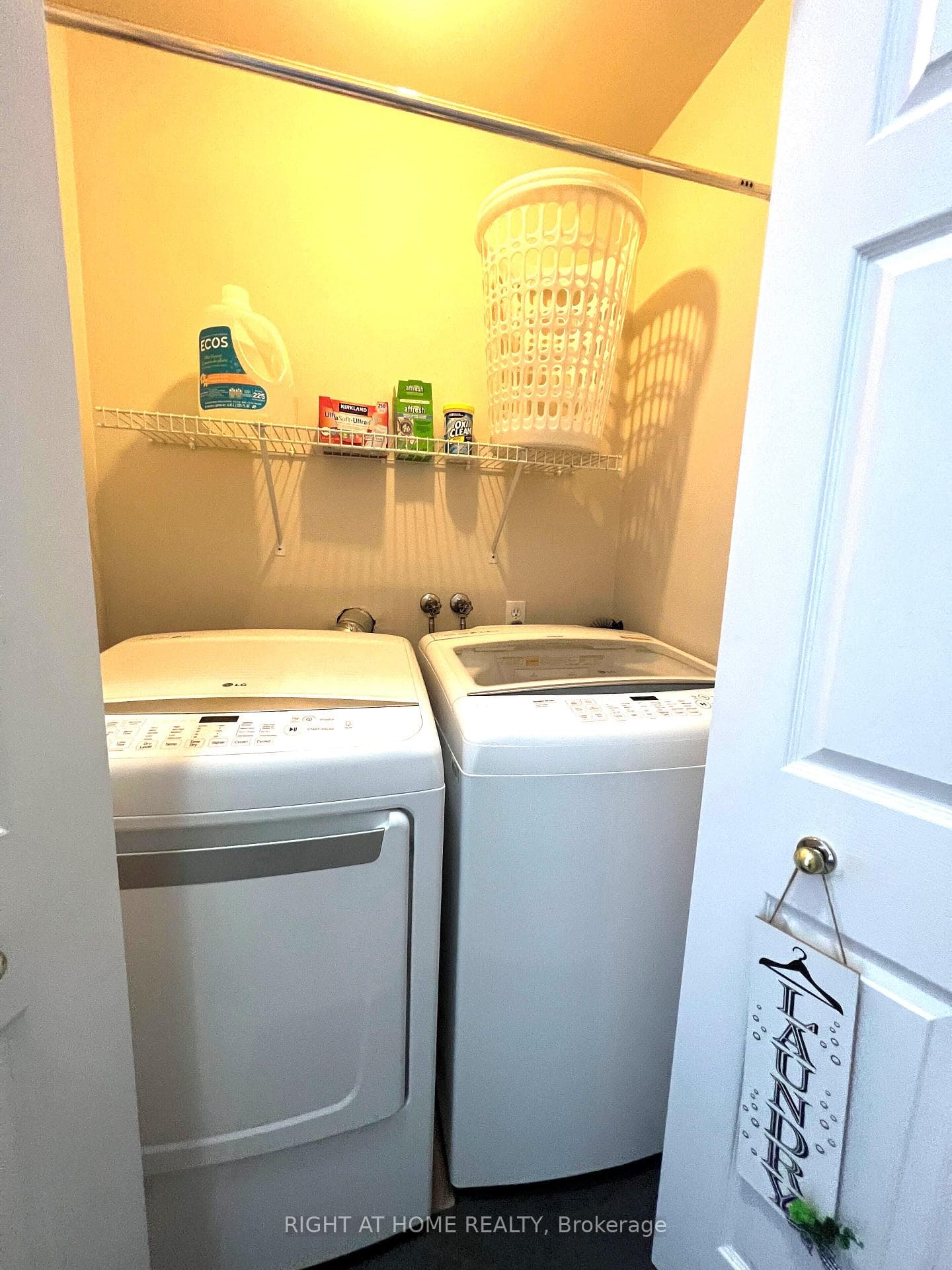 Laundry on each level