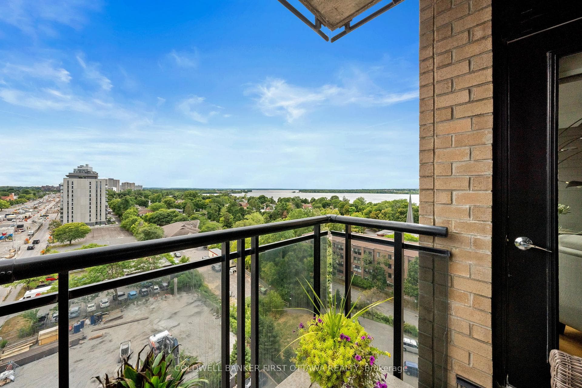 Walkout to balcony off liv. room facing west/north