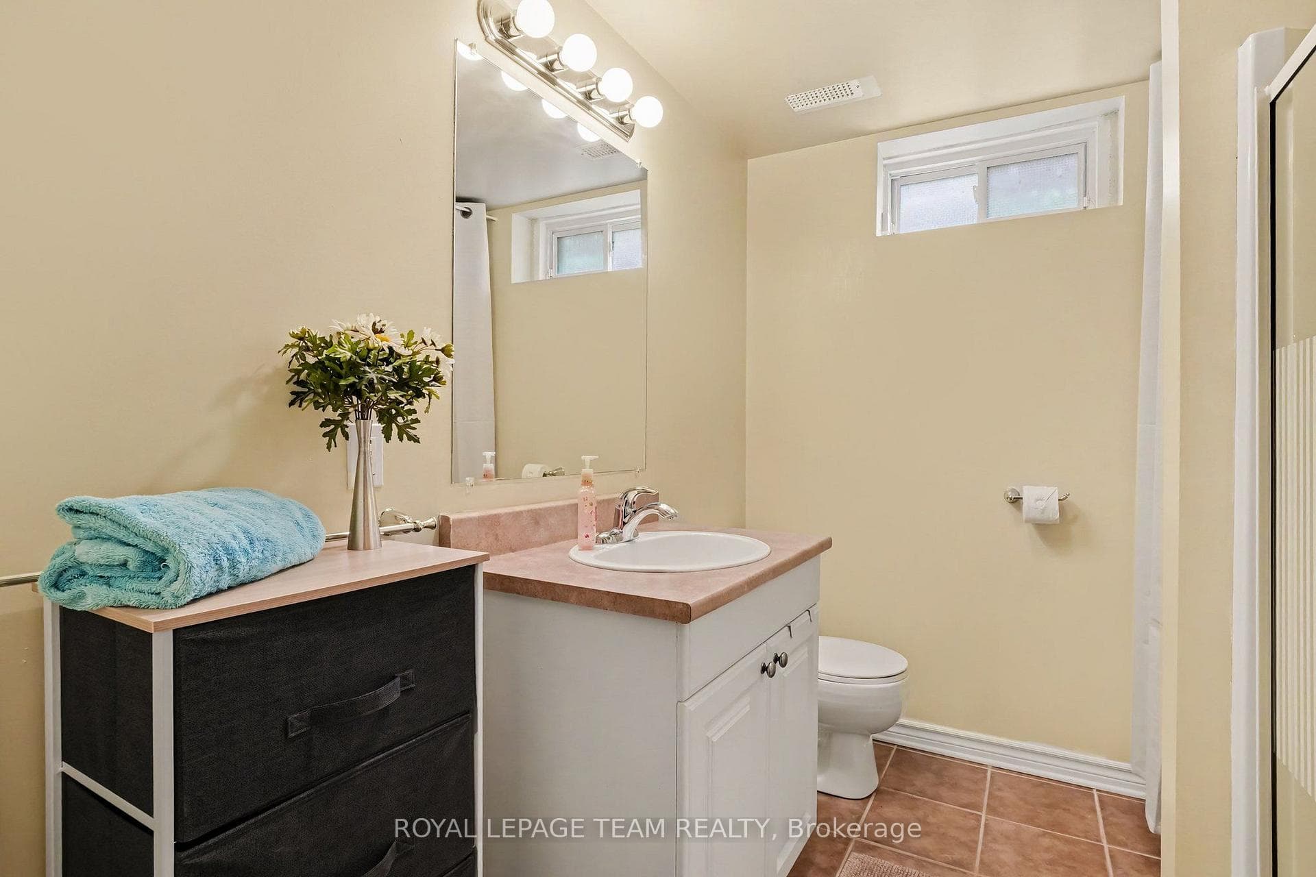 Three piece bathroom lower level