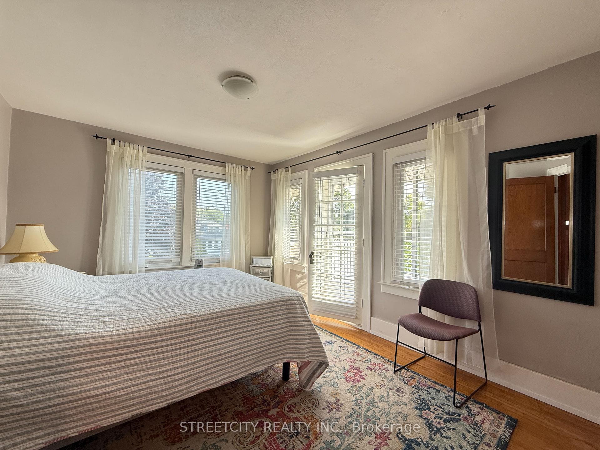 bedroom with balcony