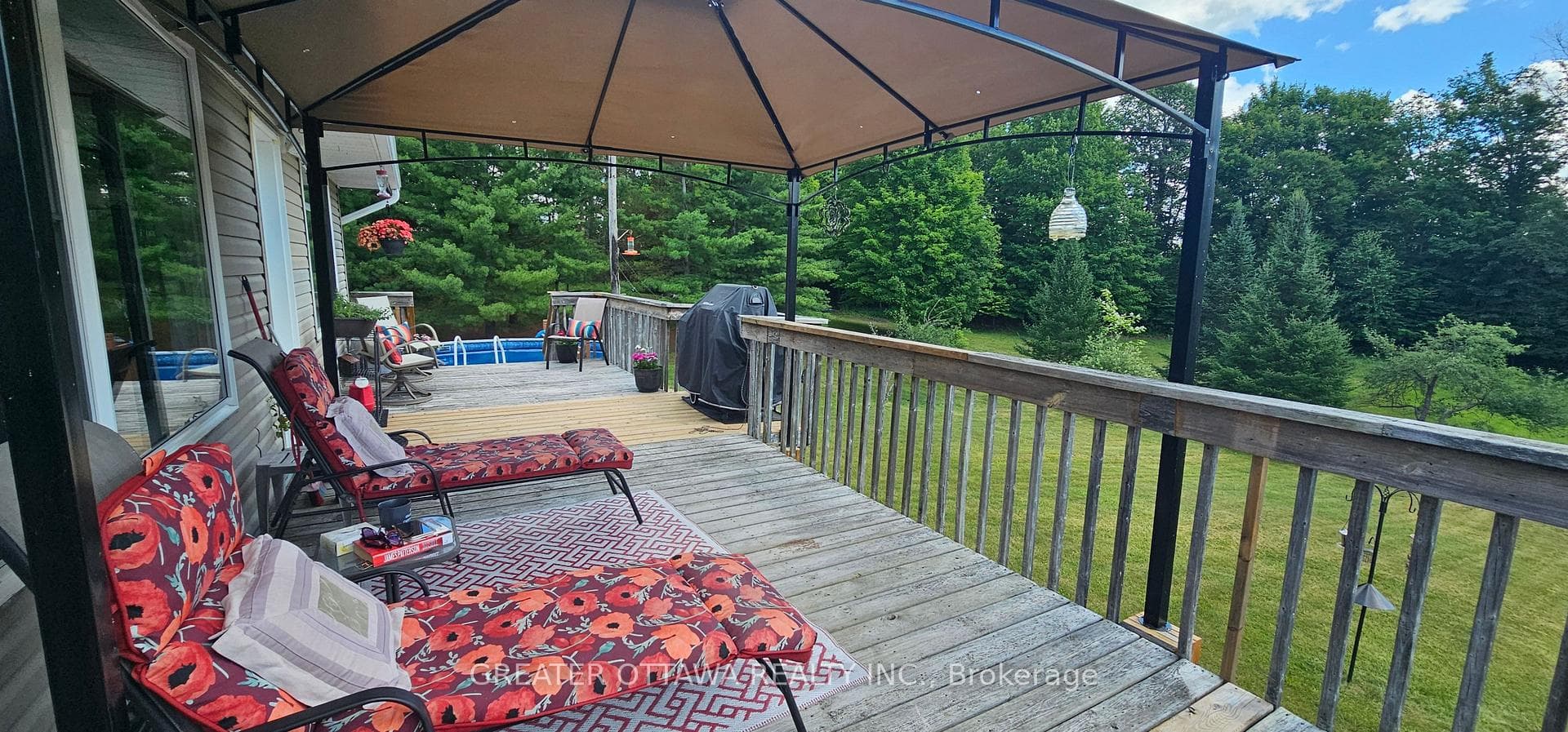 just chilling on the deck taking in the view