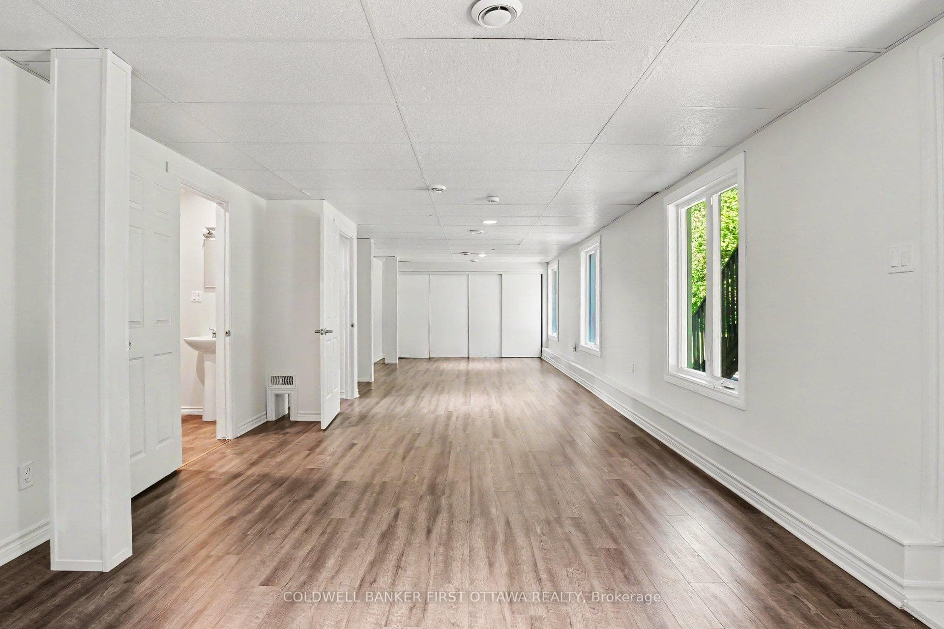 Lower level flex space