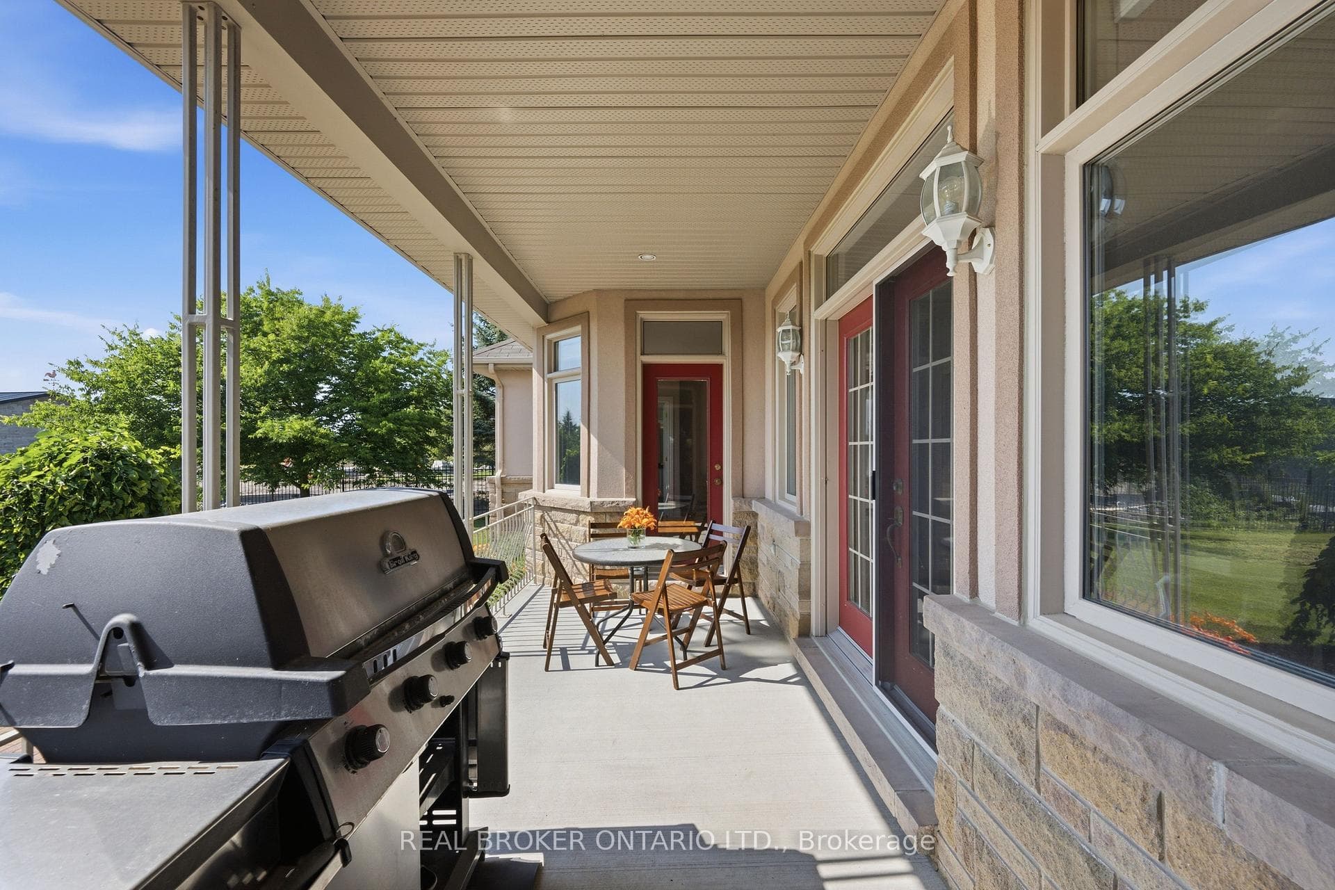 Back covered porch
