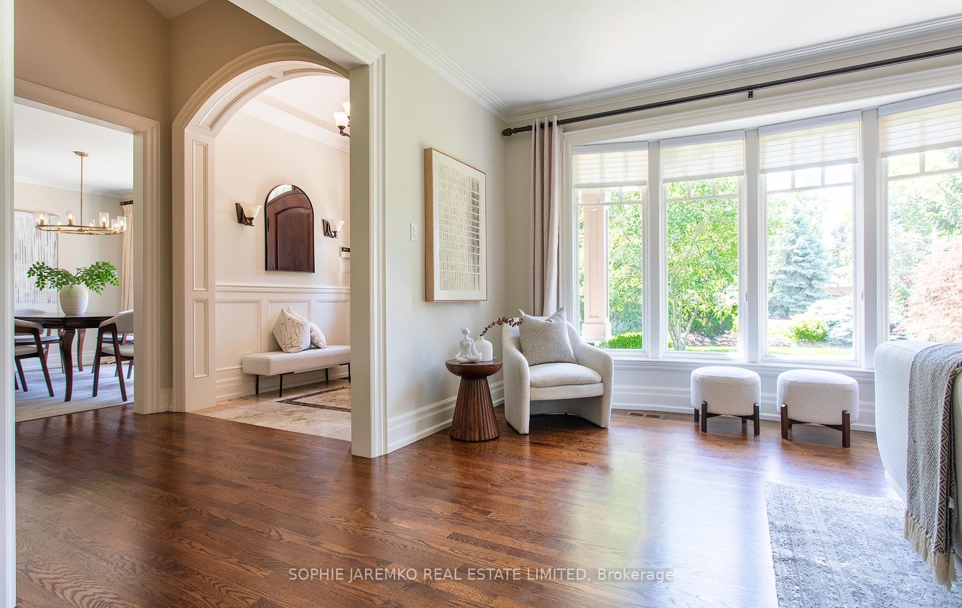 Living room off foyer - views of front garden!