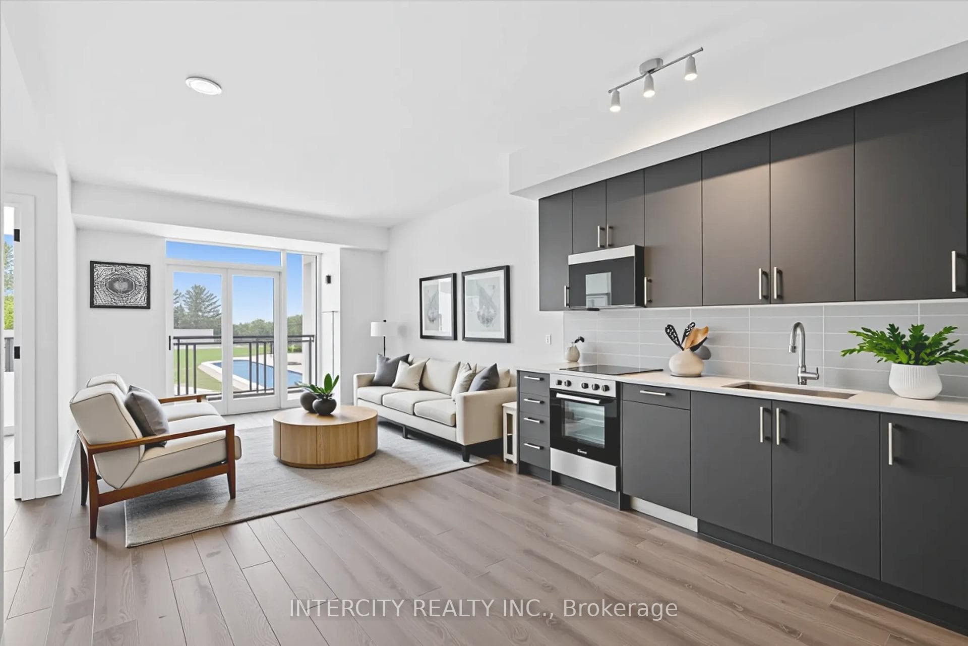 Virtually staged living