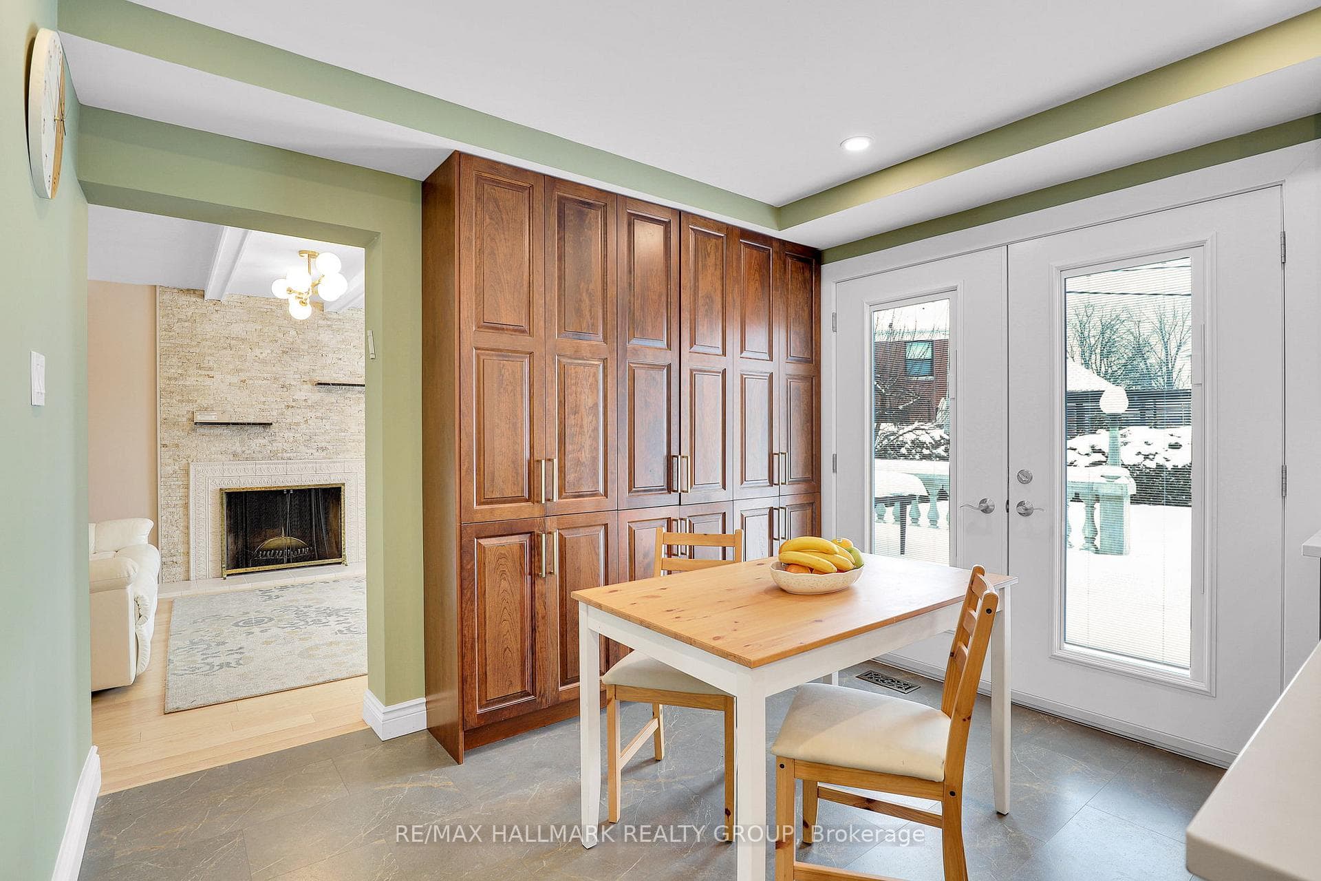 Family room view from Kitchen