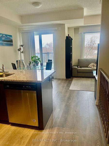 Open concept Kitchen & Living.
