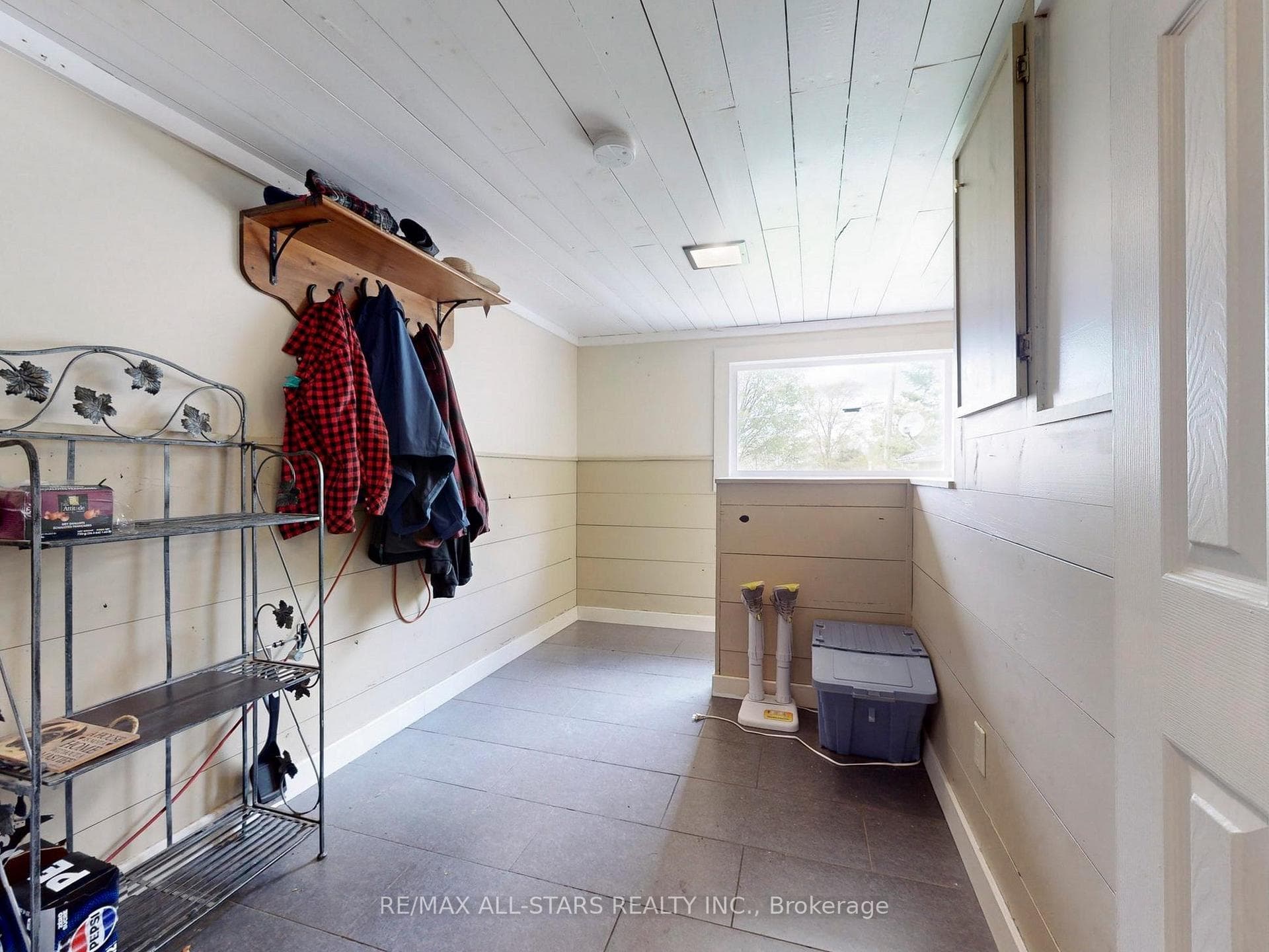Convenient mudroom off the kitchen