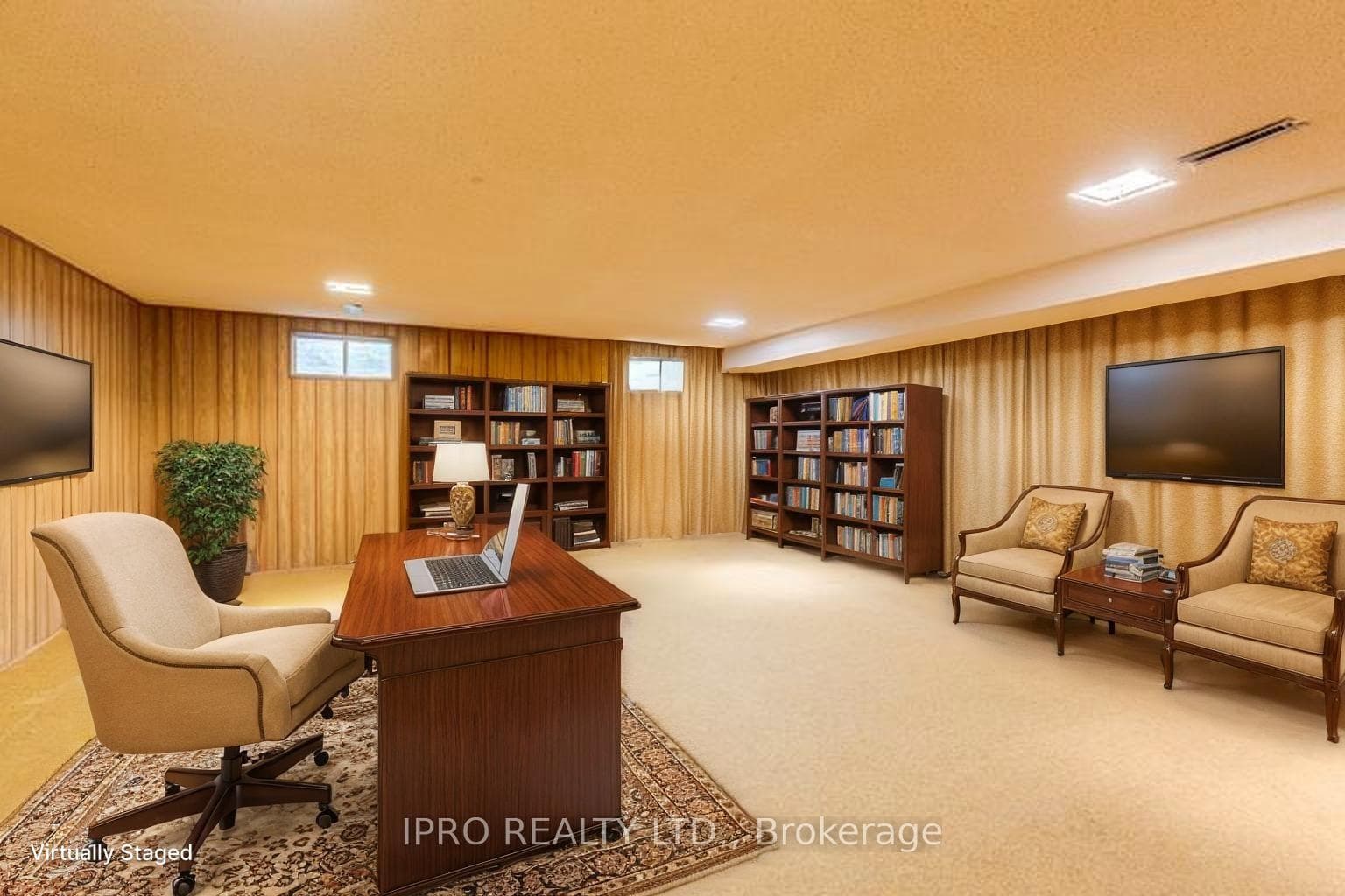 Virtual Staged Basement