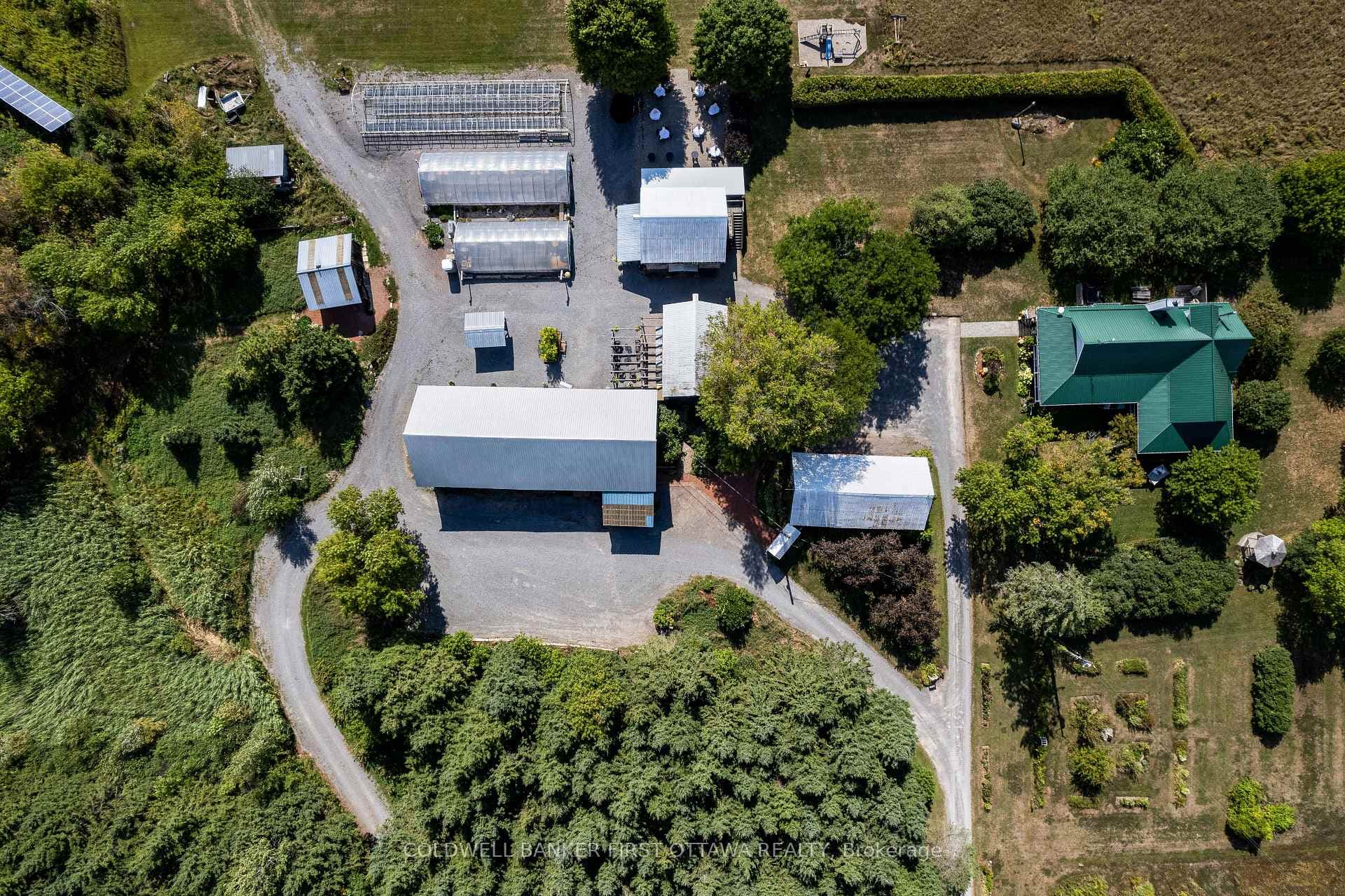 Aerial view of buildings