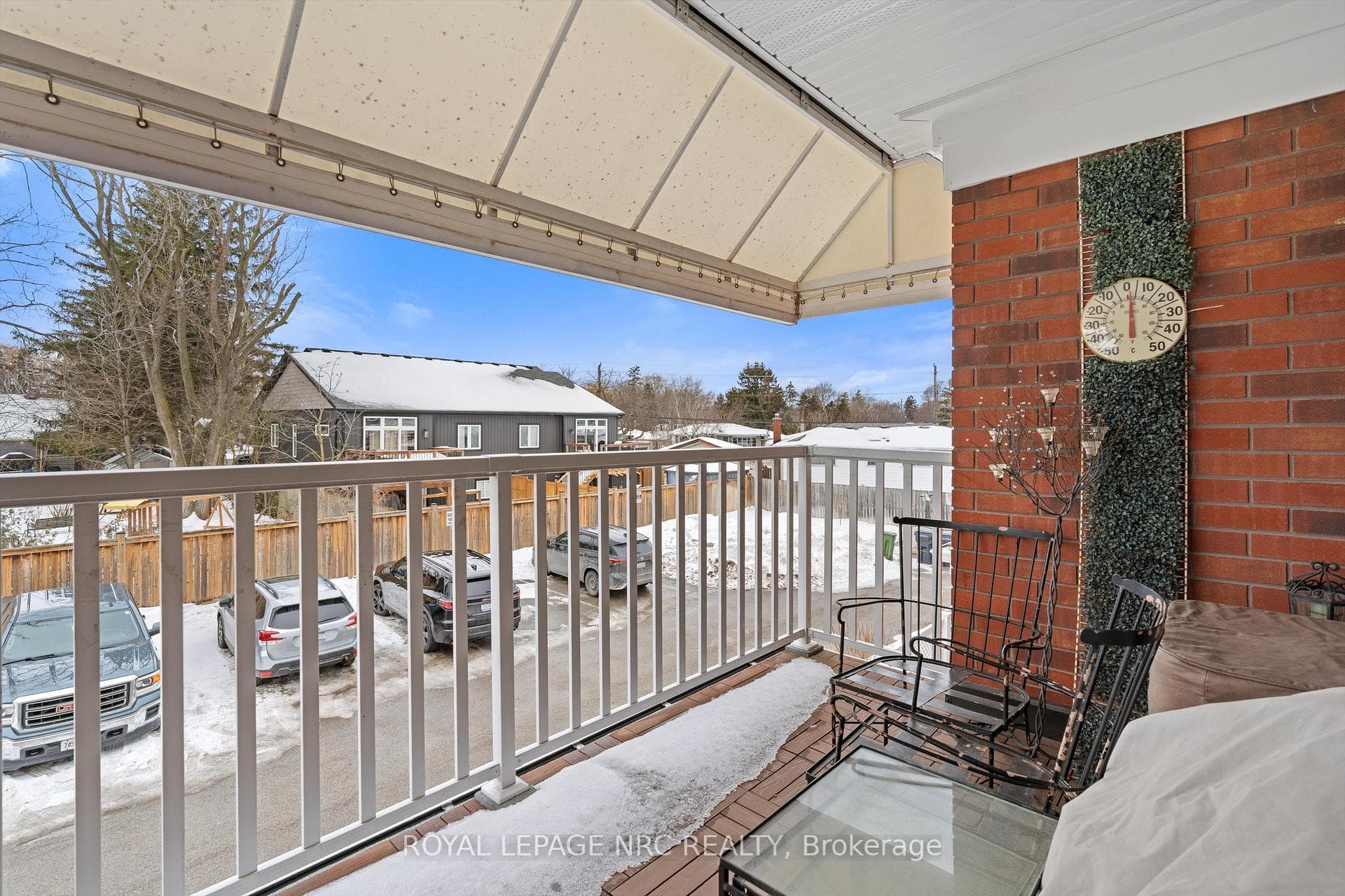 Spacious Covered Balcony!