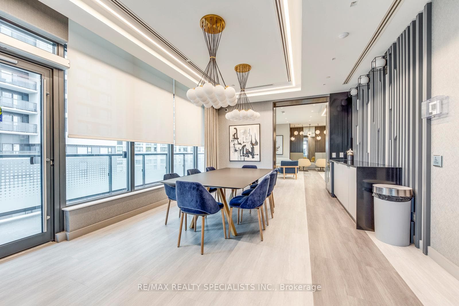 Building amenities including party room