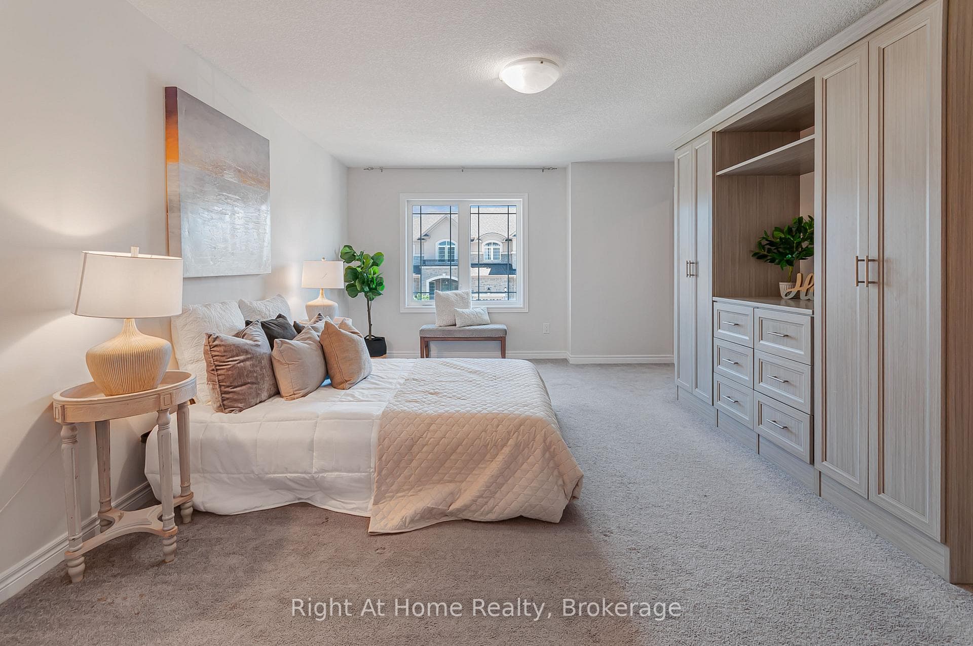 Primary Bedroom with custom media center
