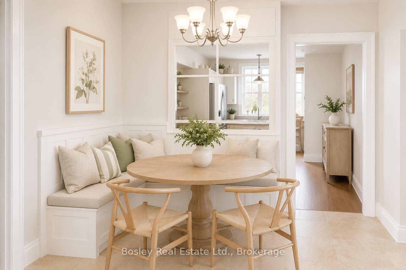 Kitchen Virtually Painted/staged