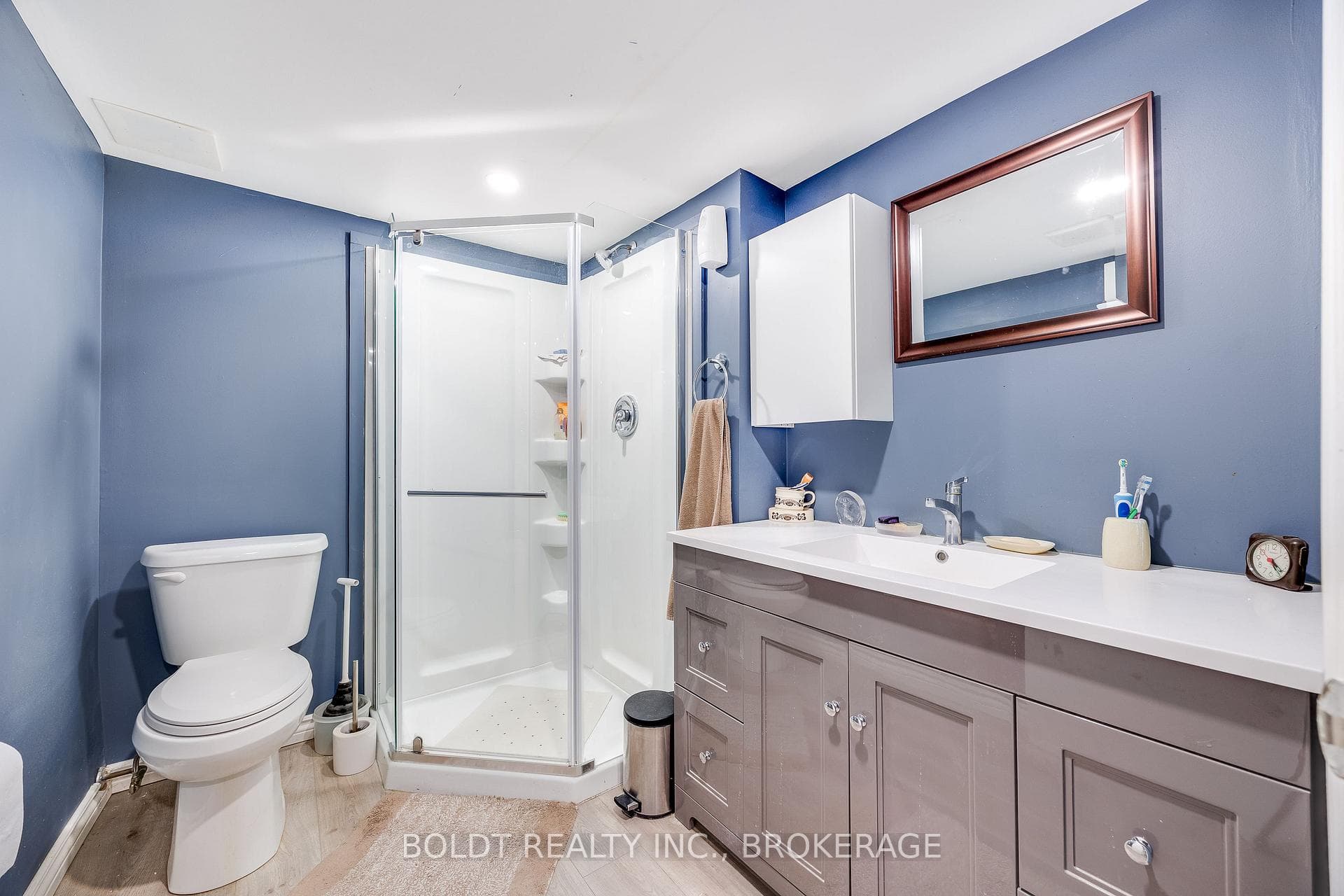 Lower level 3 piece bath