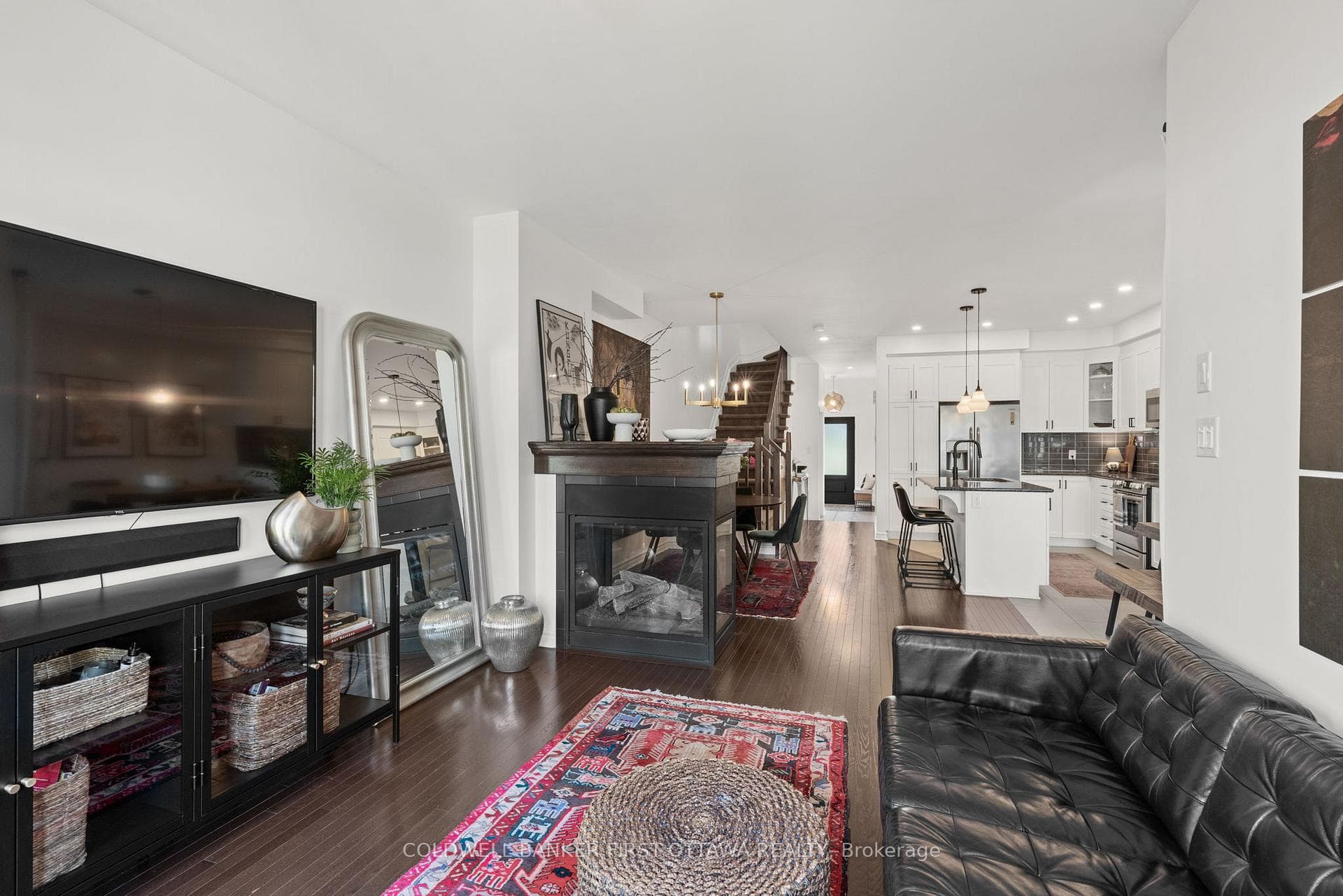 Unwind with a book by the gas fireplace.