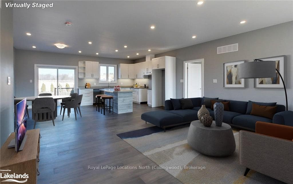 Open concept living/dining/kitchen