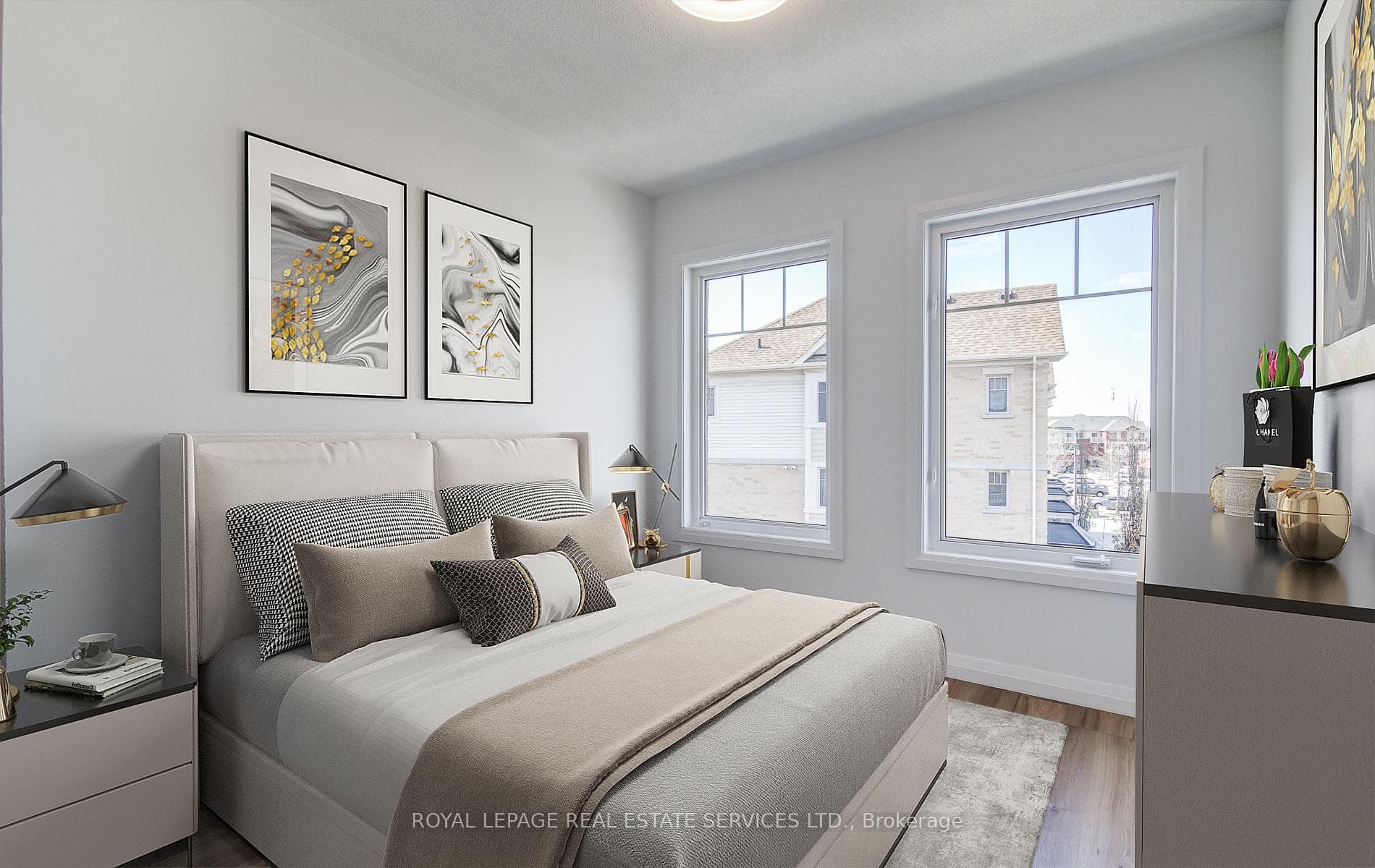 Virtually Staged 2nd Bedroom