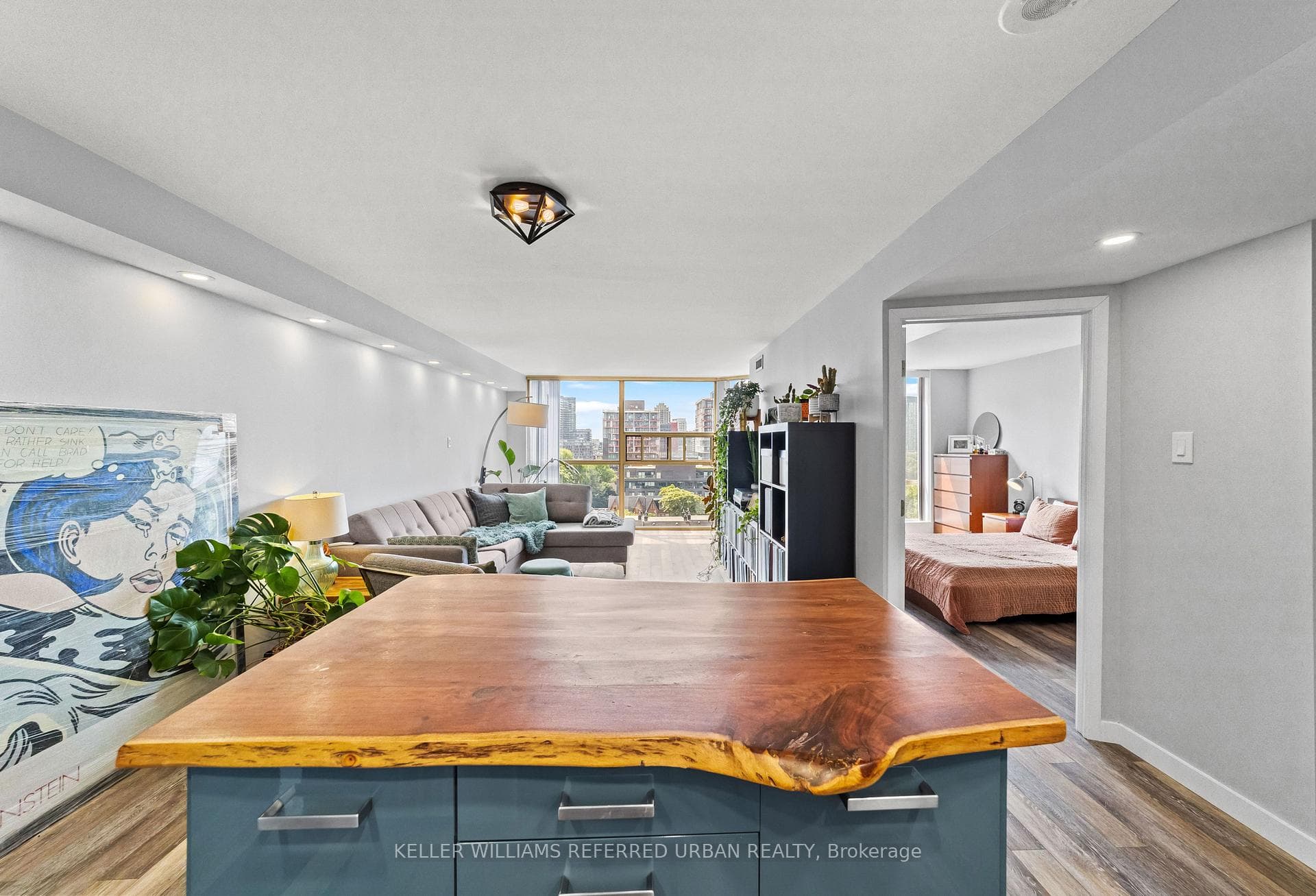 Open Concept Kitchen and Living Room
