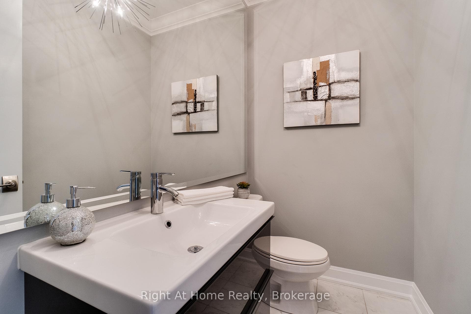 Upgraded powder room